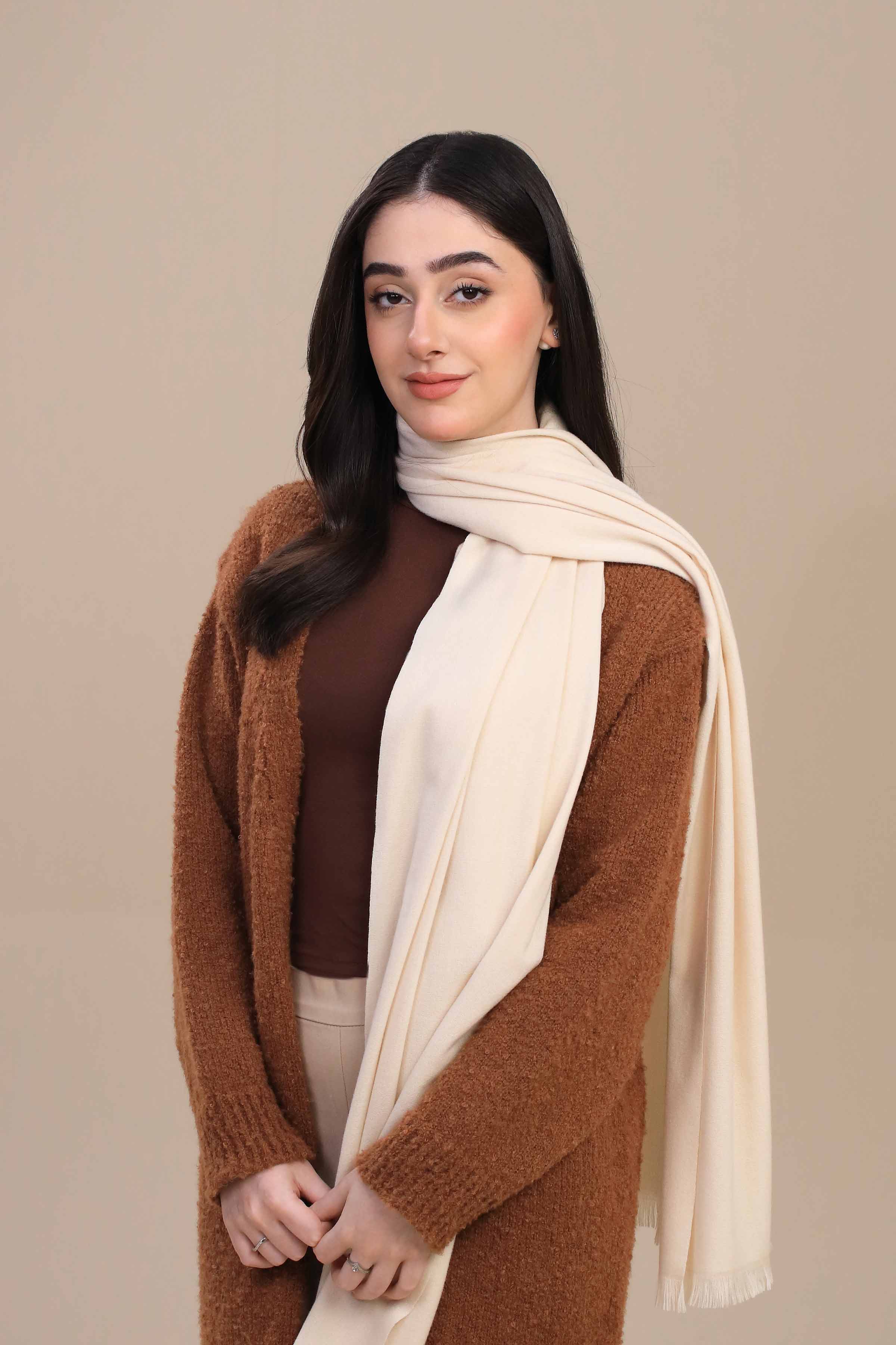 Off White Women Shawl-446712107