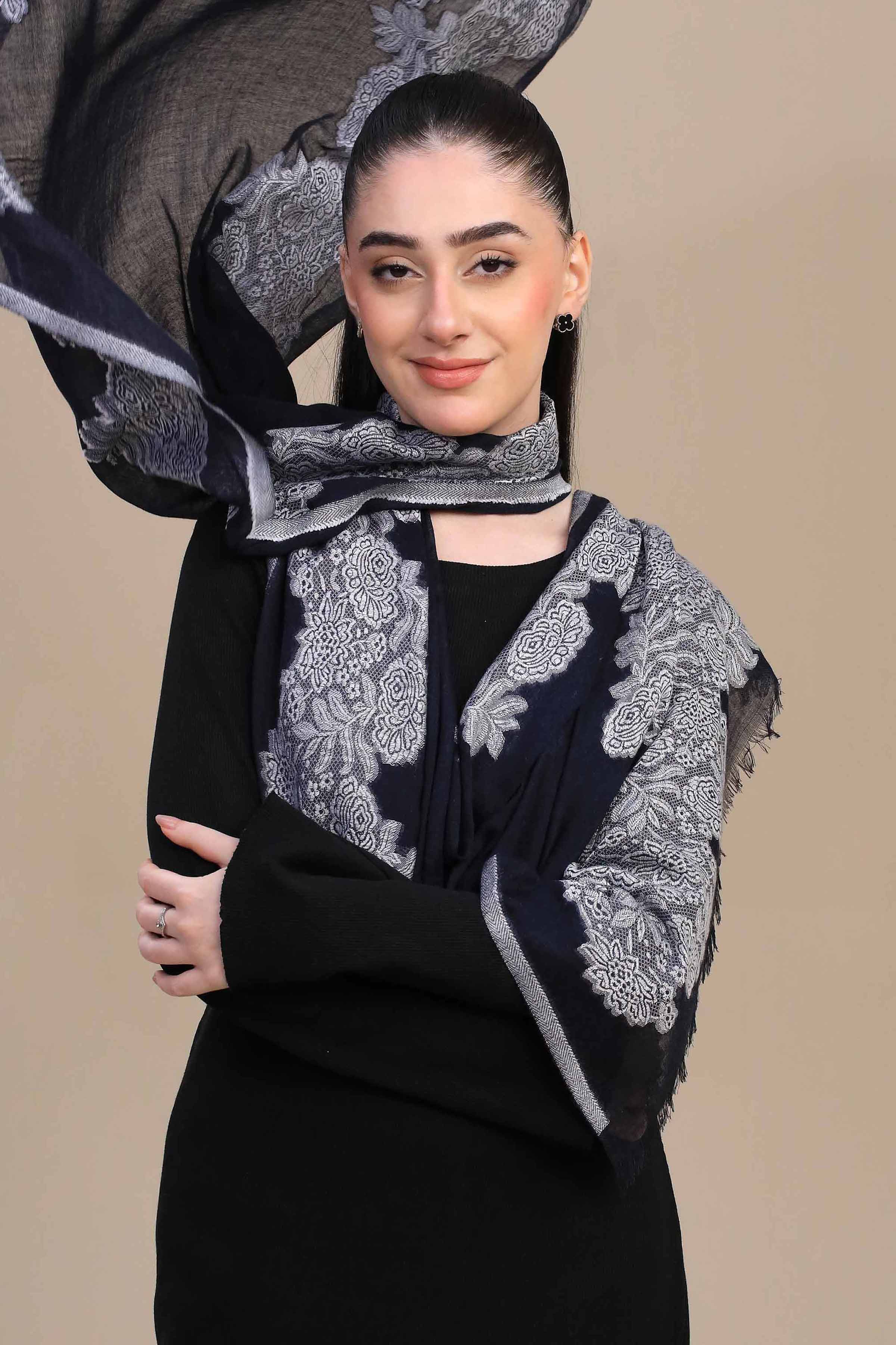 Navy Women Shawl-446752121