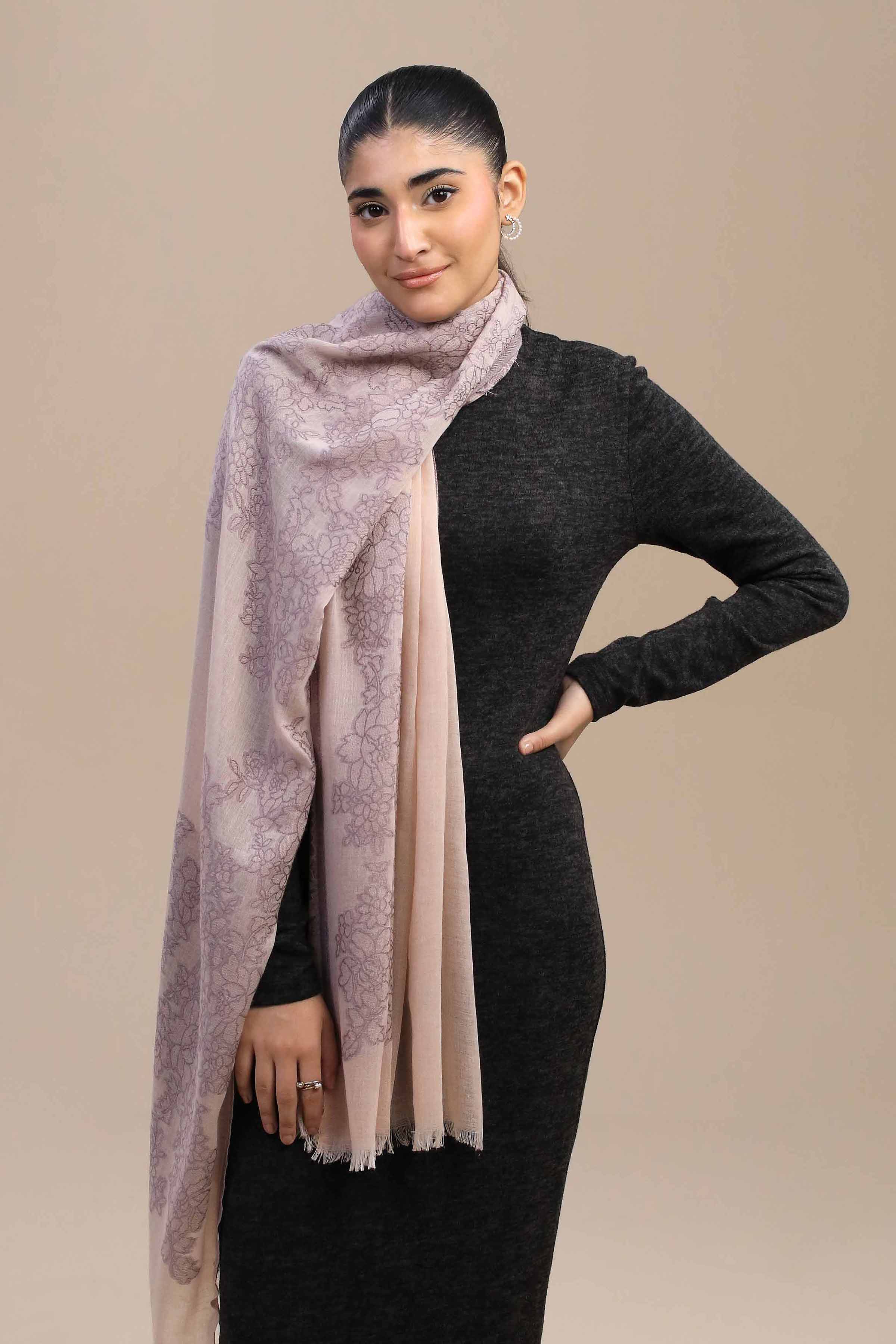 Pink Women Shawl-446762105