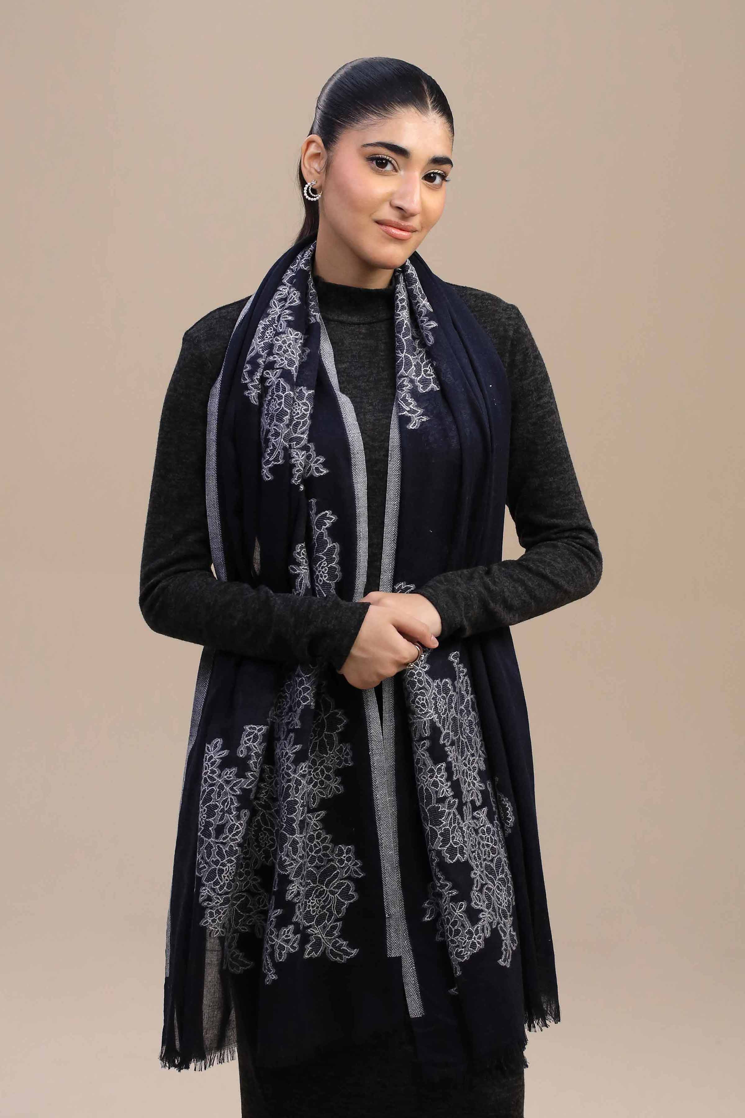 Navy Women Shawl-446762121