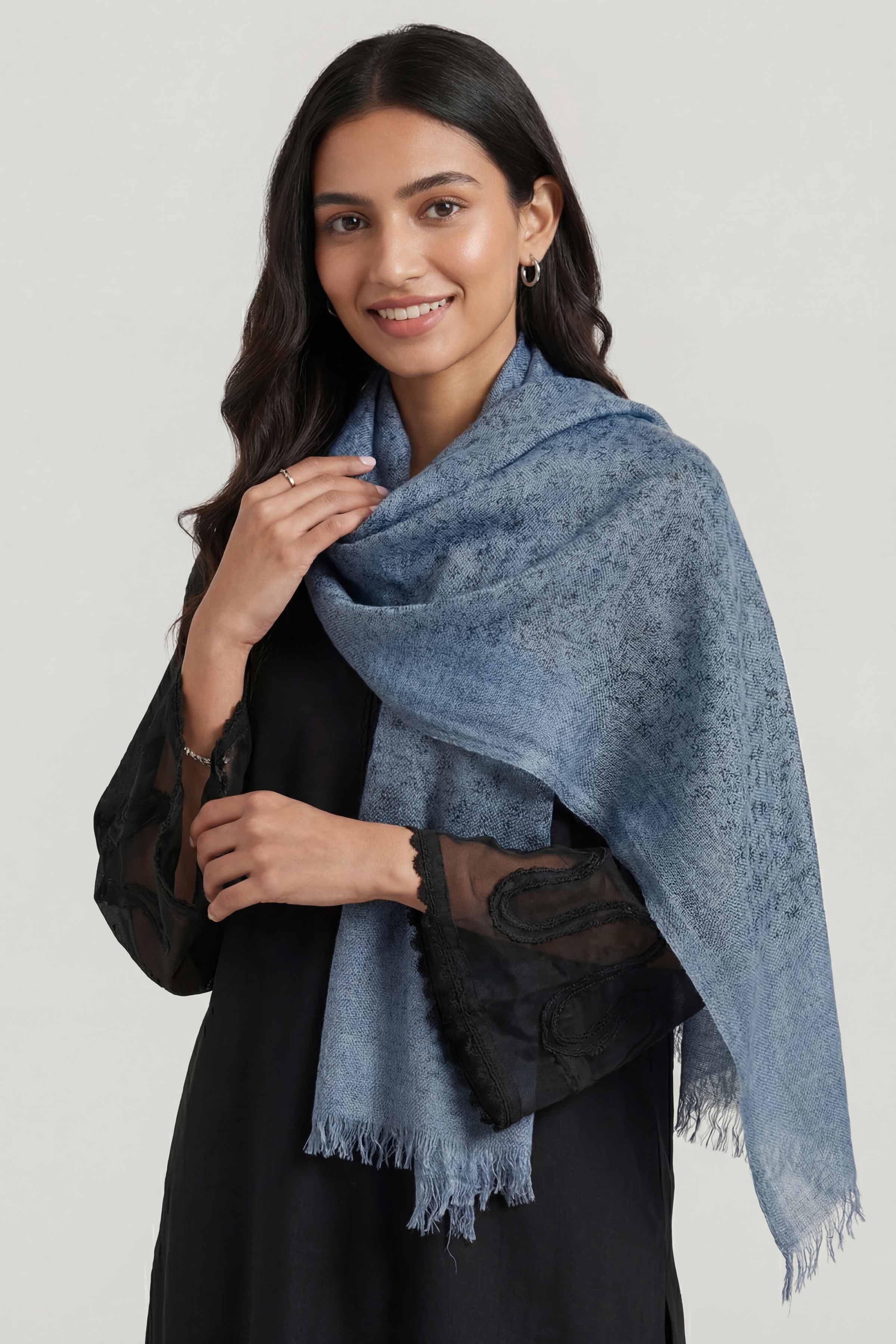 Blue Women Scarf-447352108