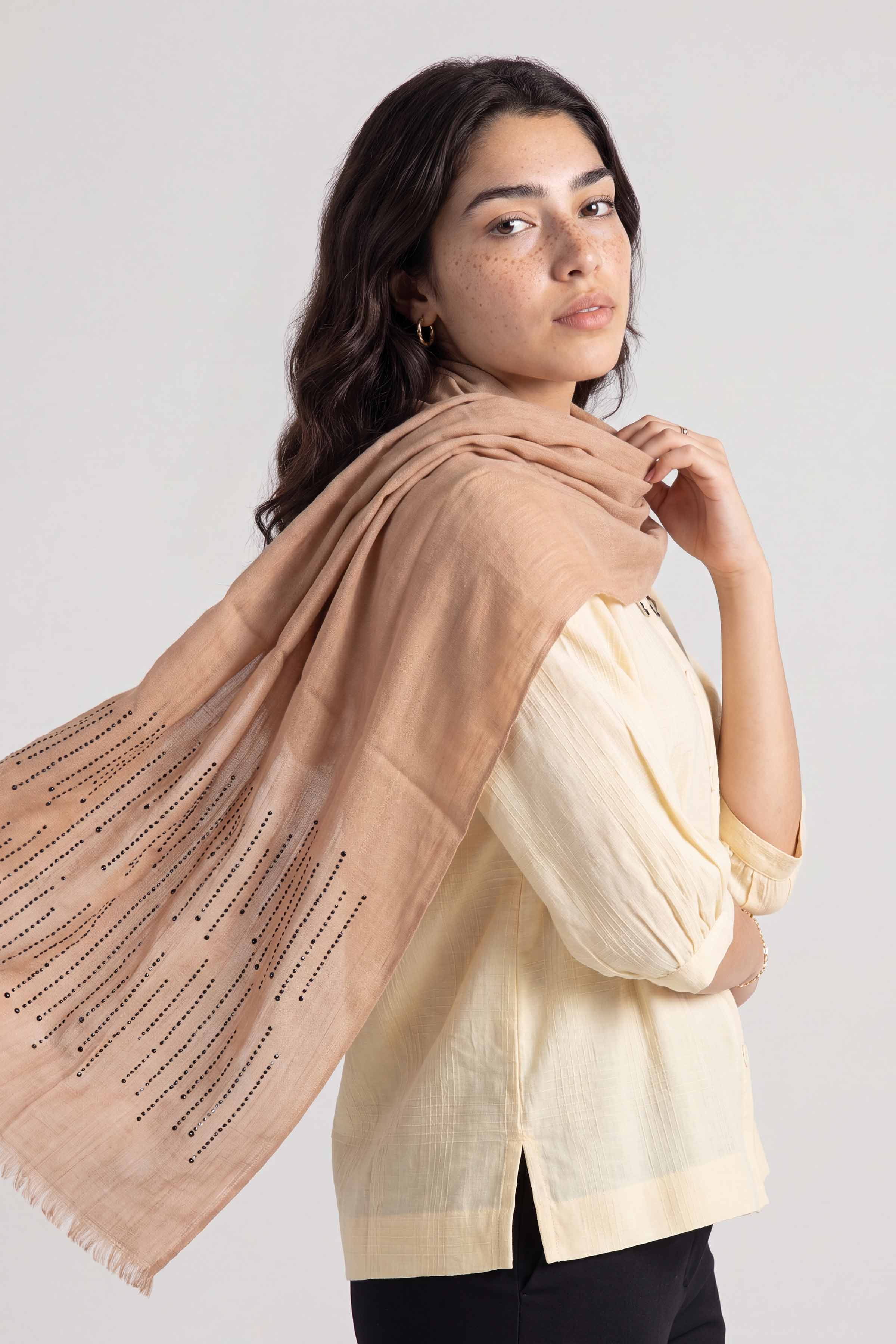 Brown Women Scarf-447382113