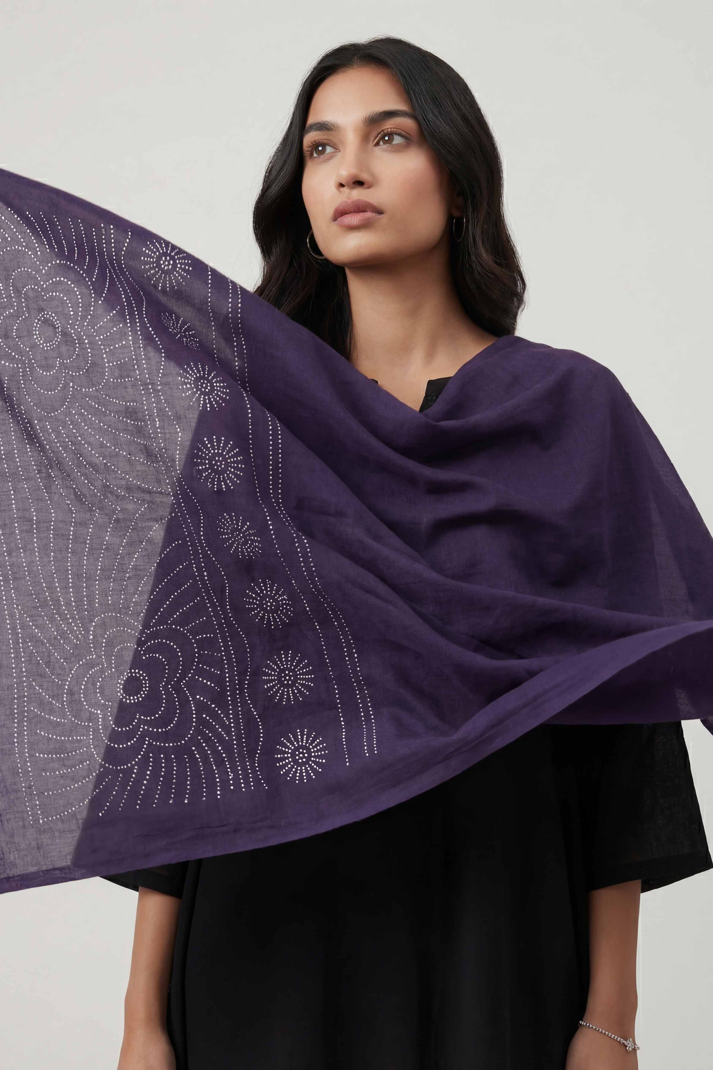 Blue Women Scarf-447392108