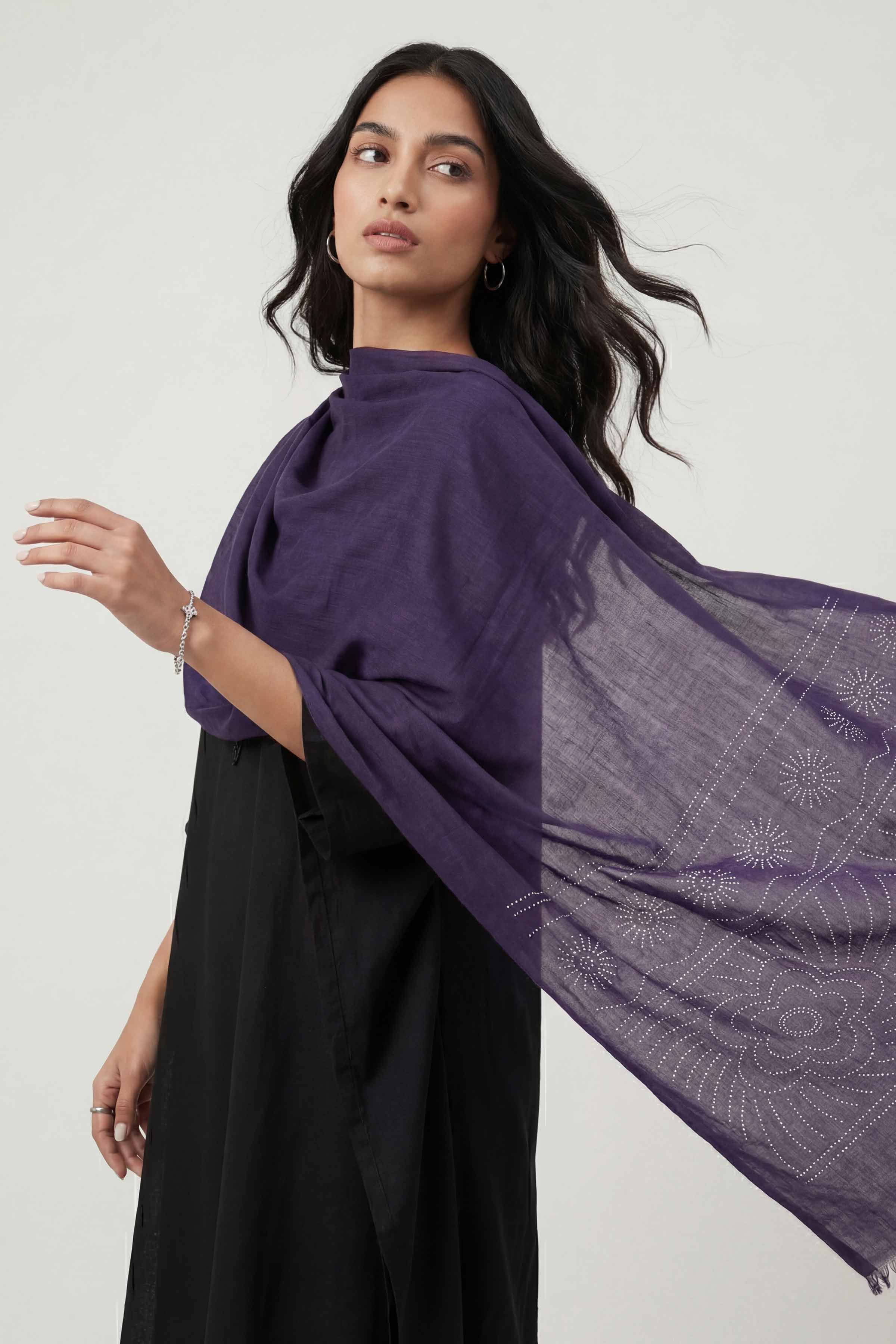 Blue Women Scarf-447392108