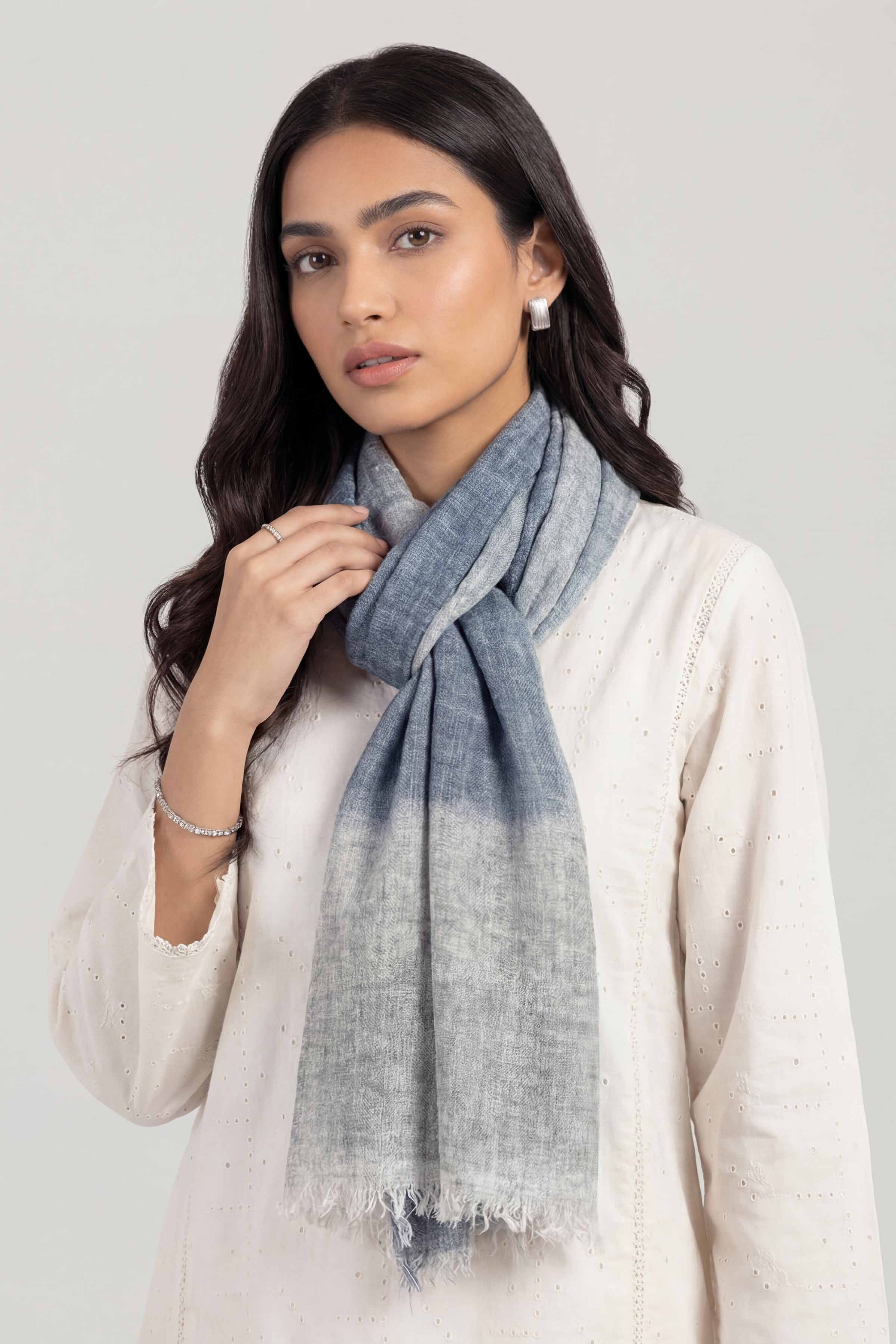 Blue Women Scarf-447402108