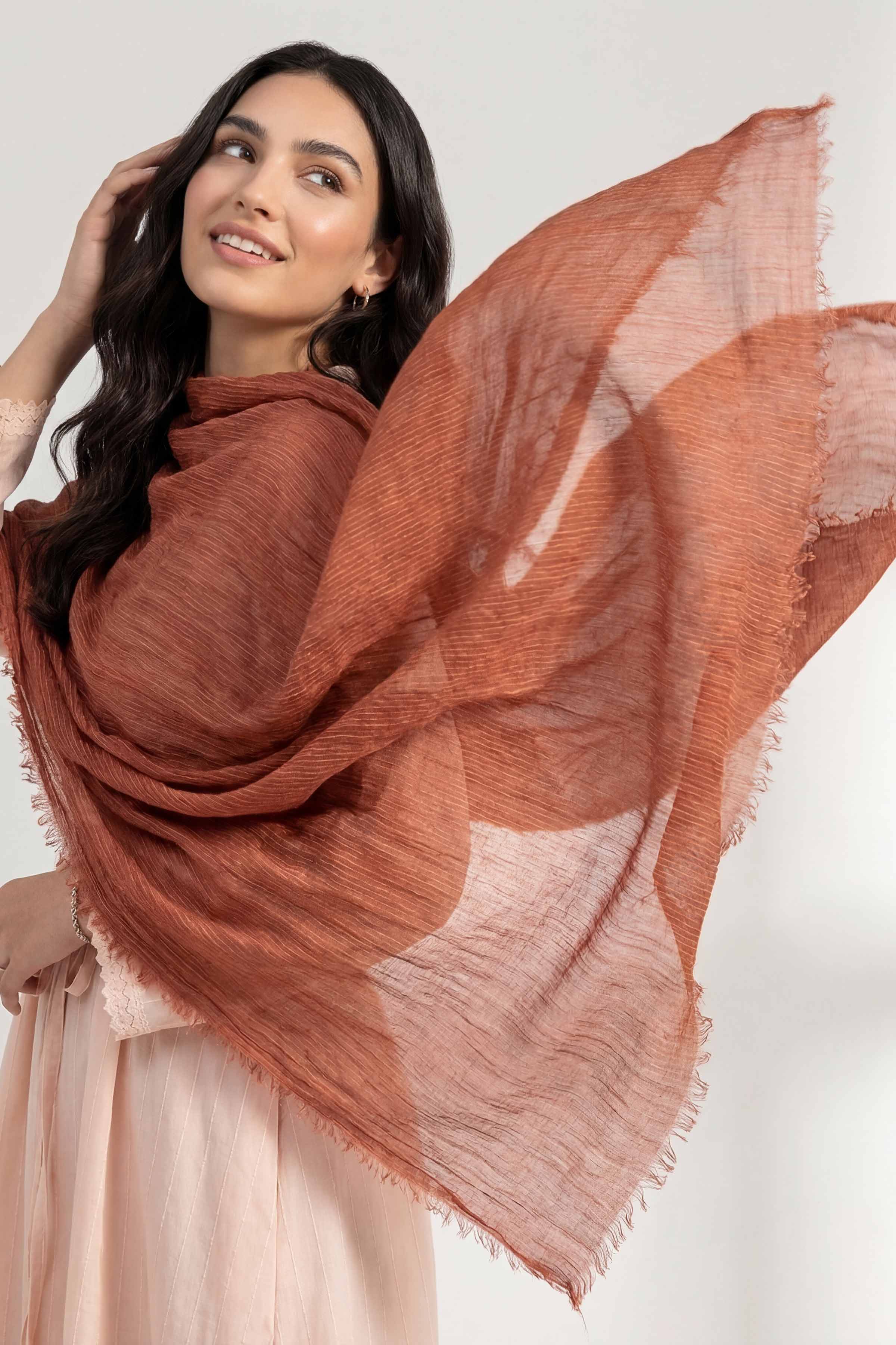 Brown Women Scarf-447442113