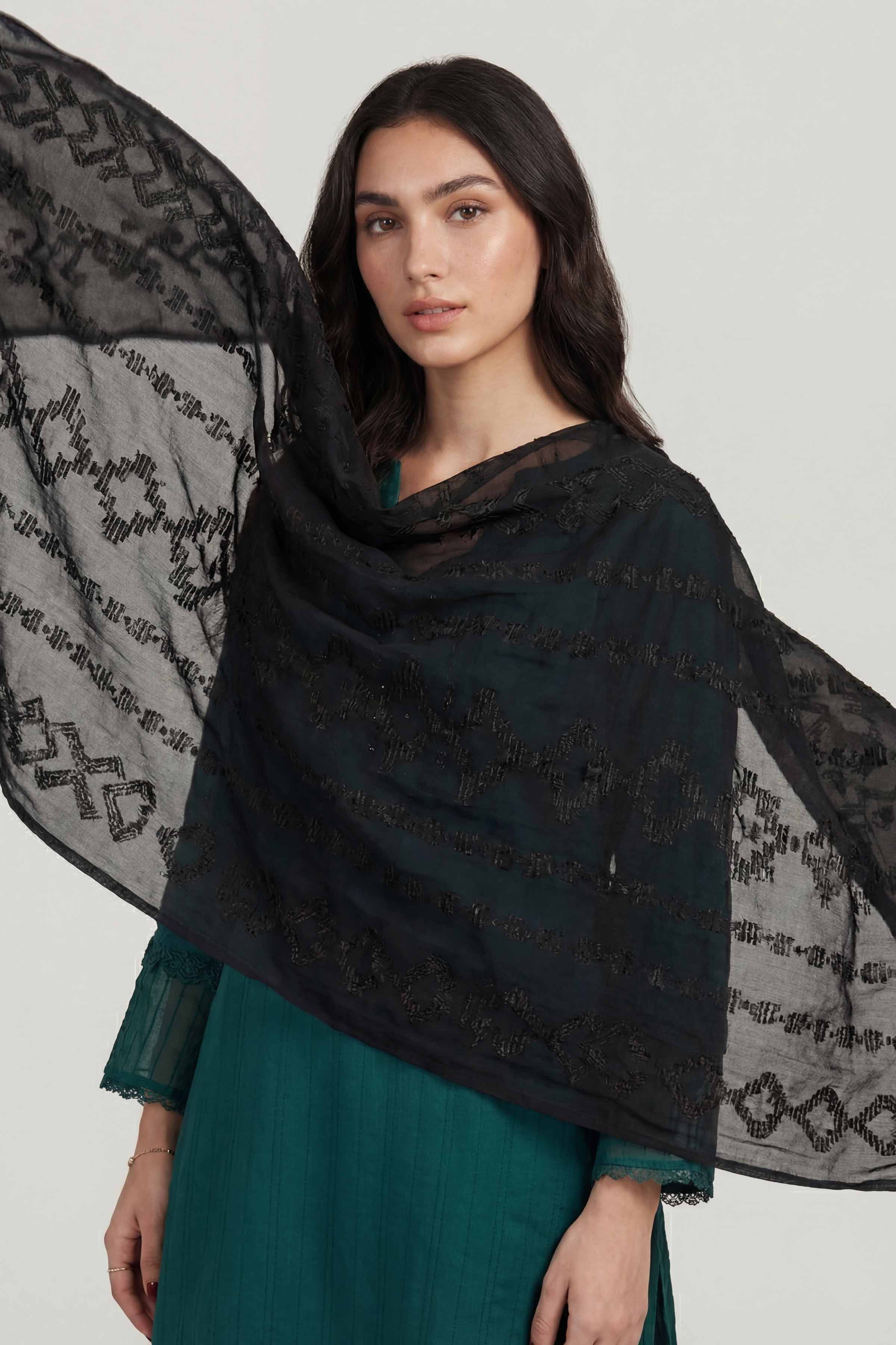 Black Women Scarf-447502103