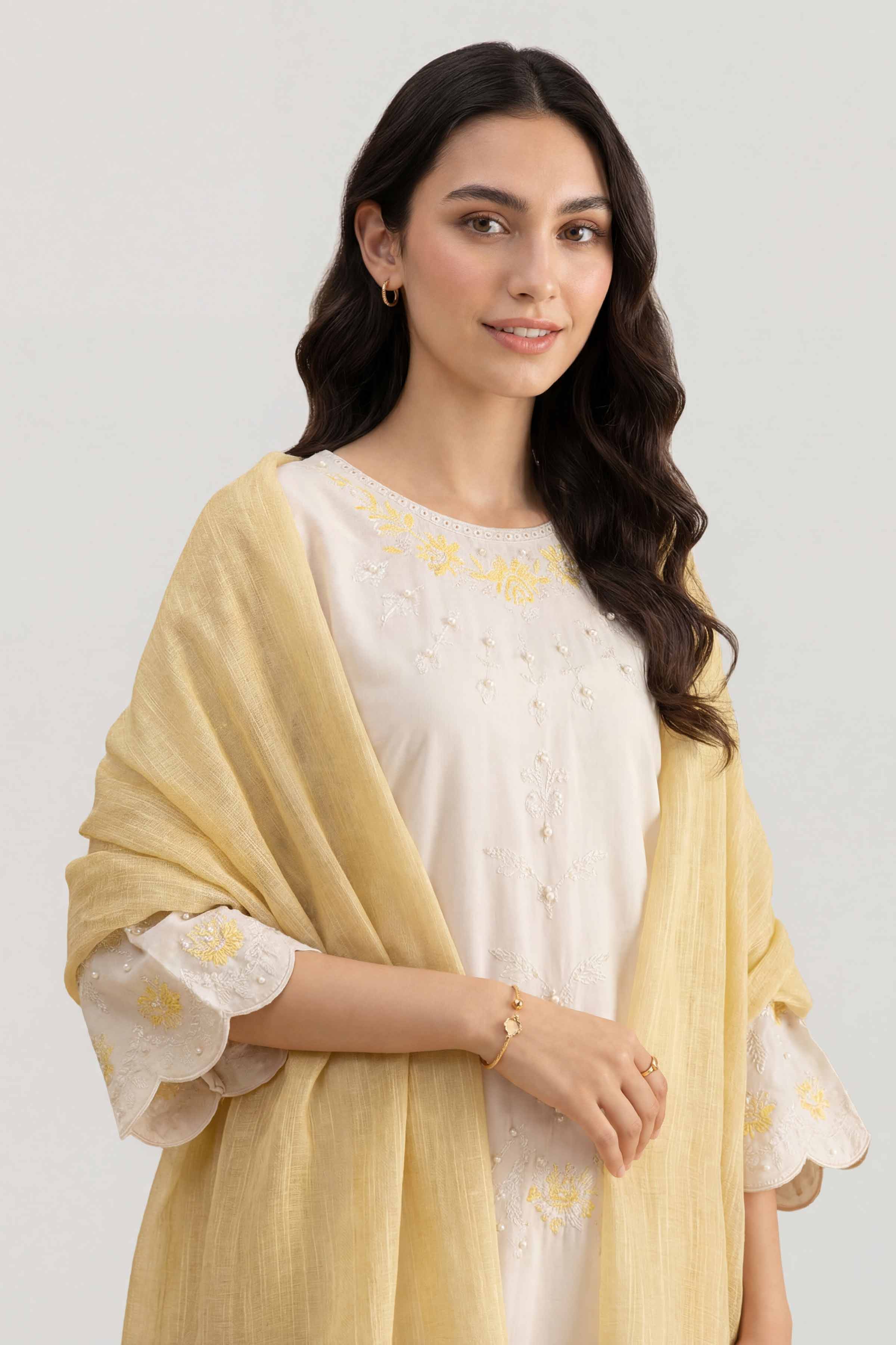 Yellow Women Scarf-447522102