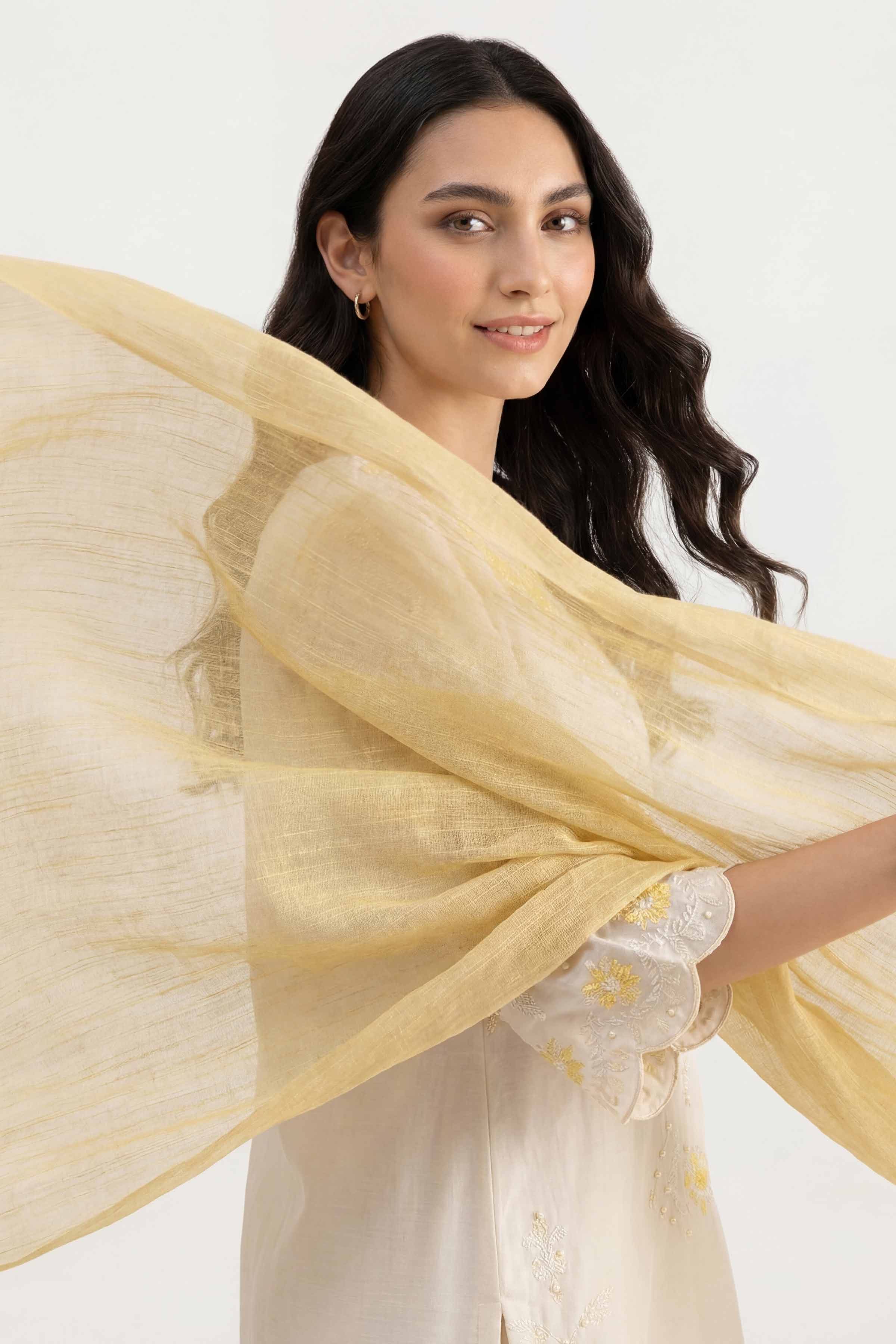 Yellow Women Scarf-447522102