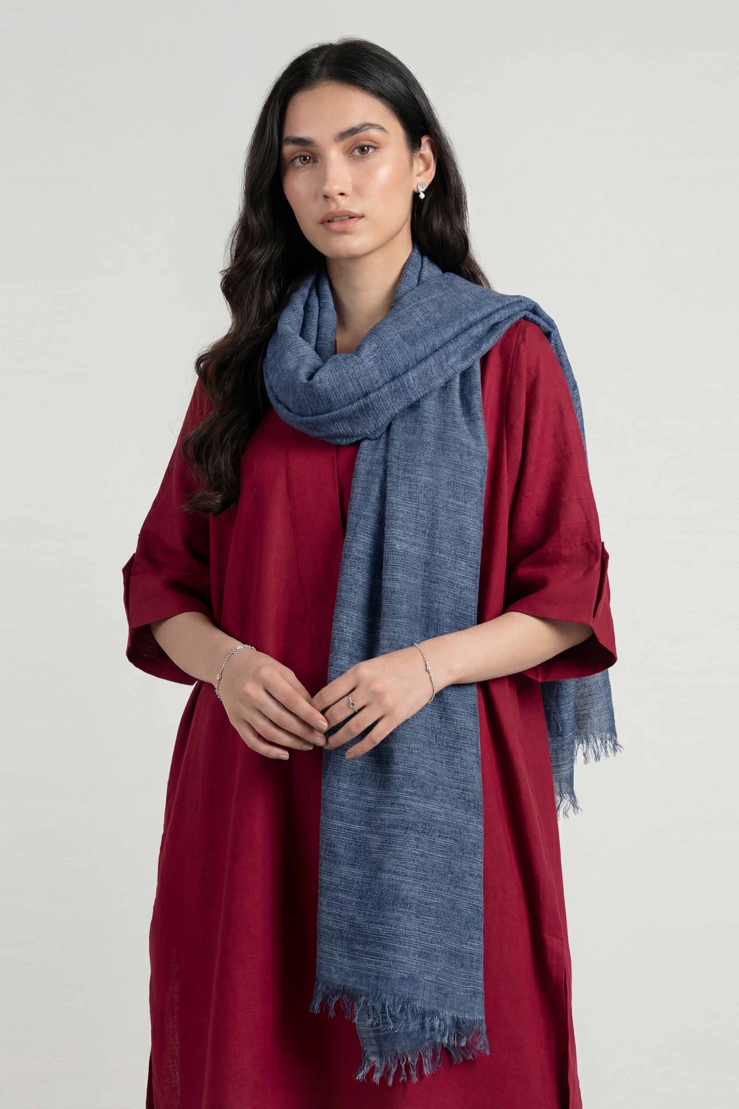 Blue Women Scarf-447732108