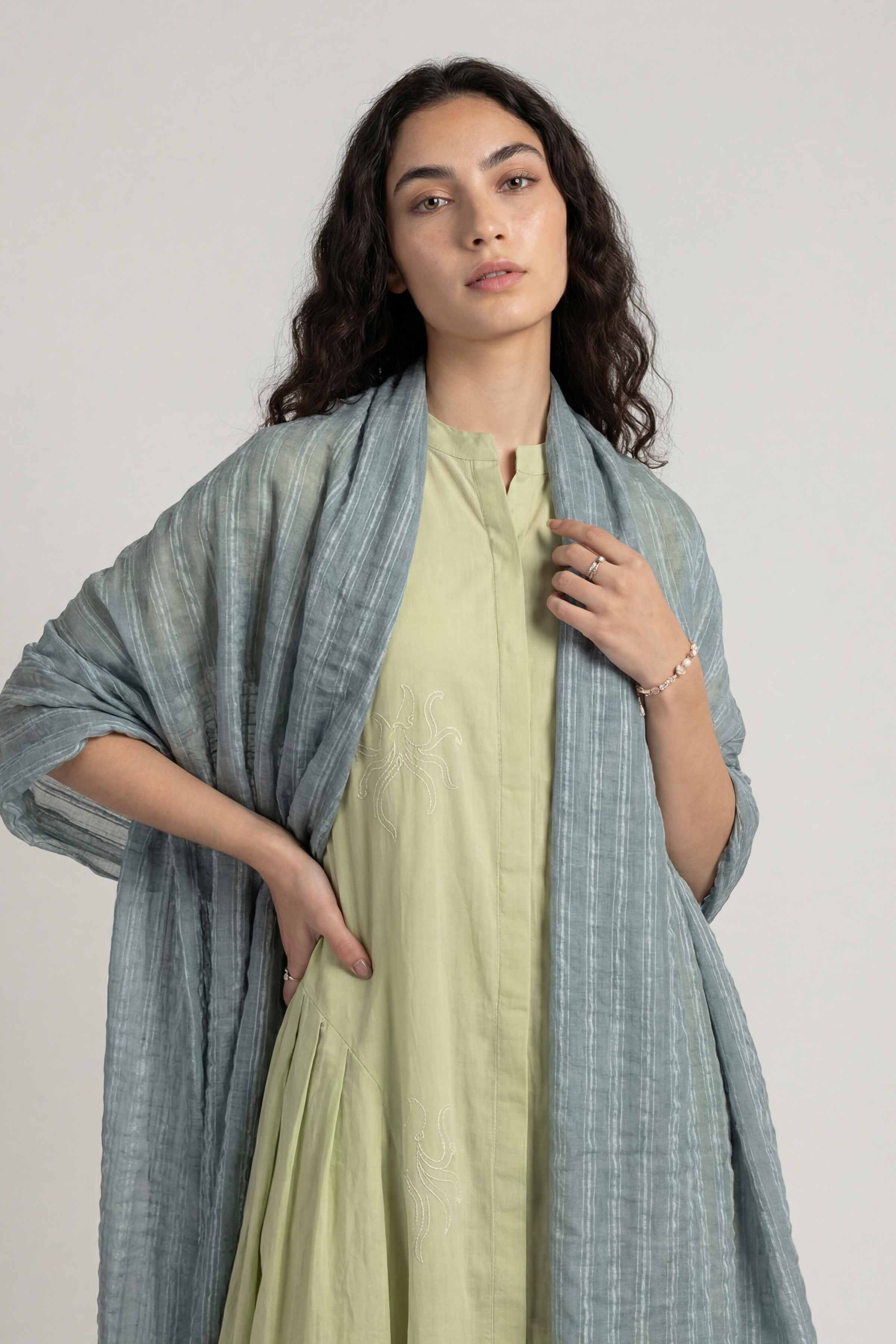 Blue Women Scarf-447742108