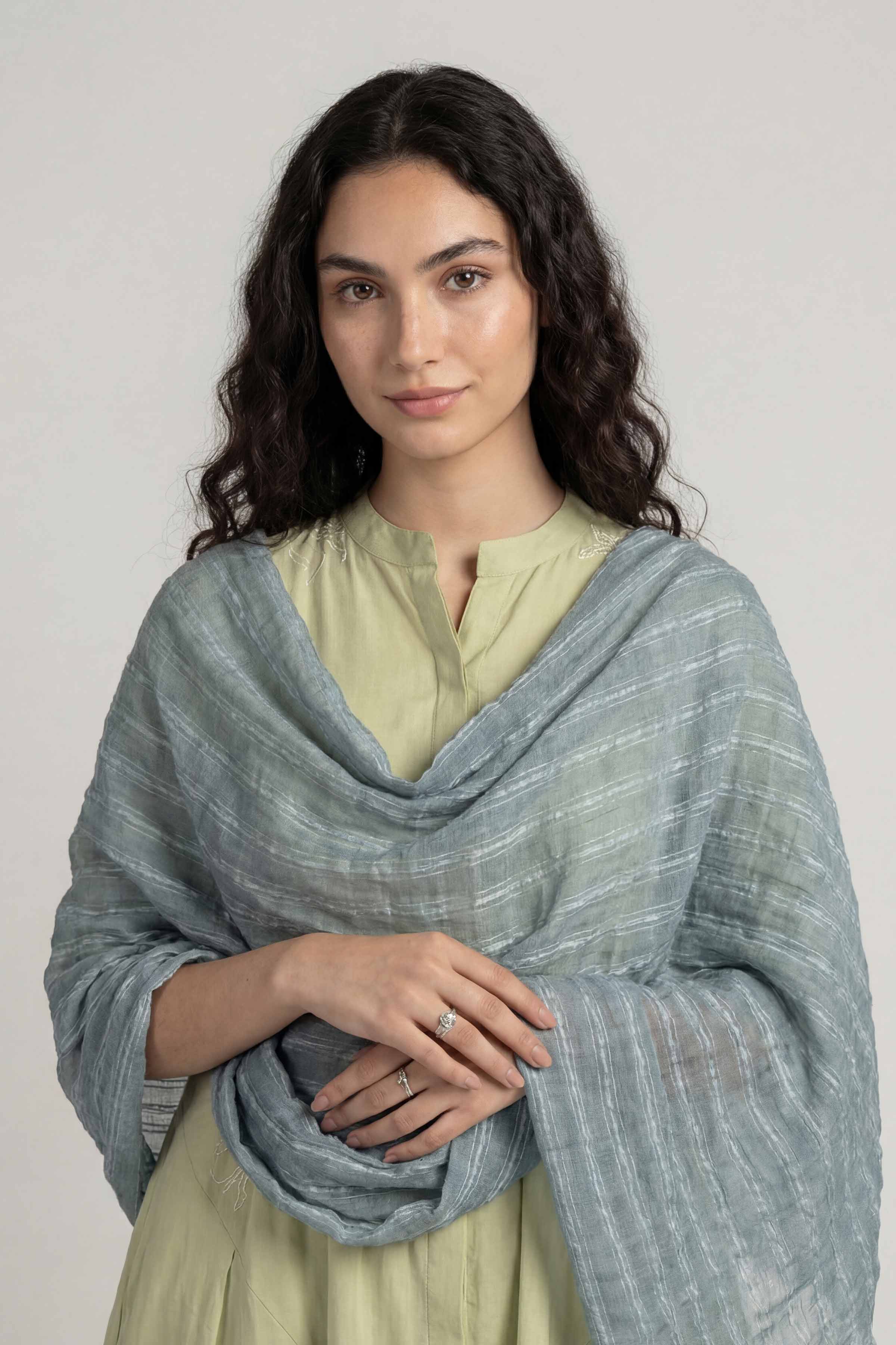 Blue Women Scarf-447742108