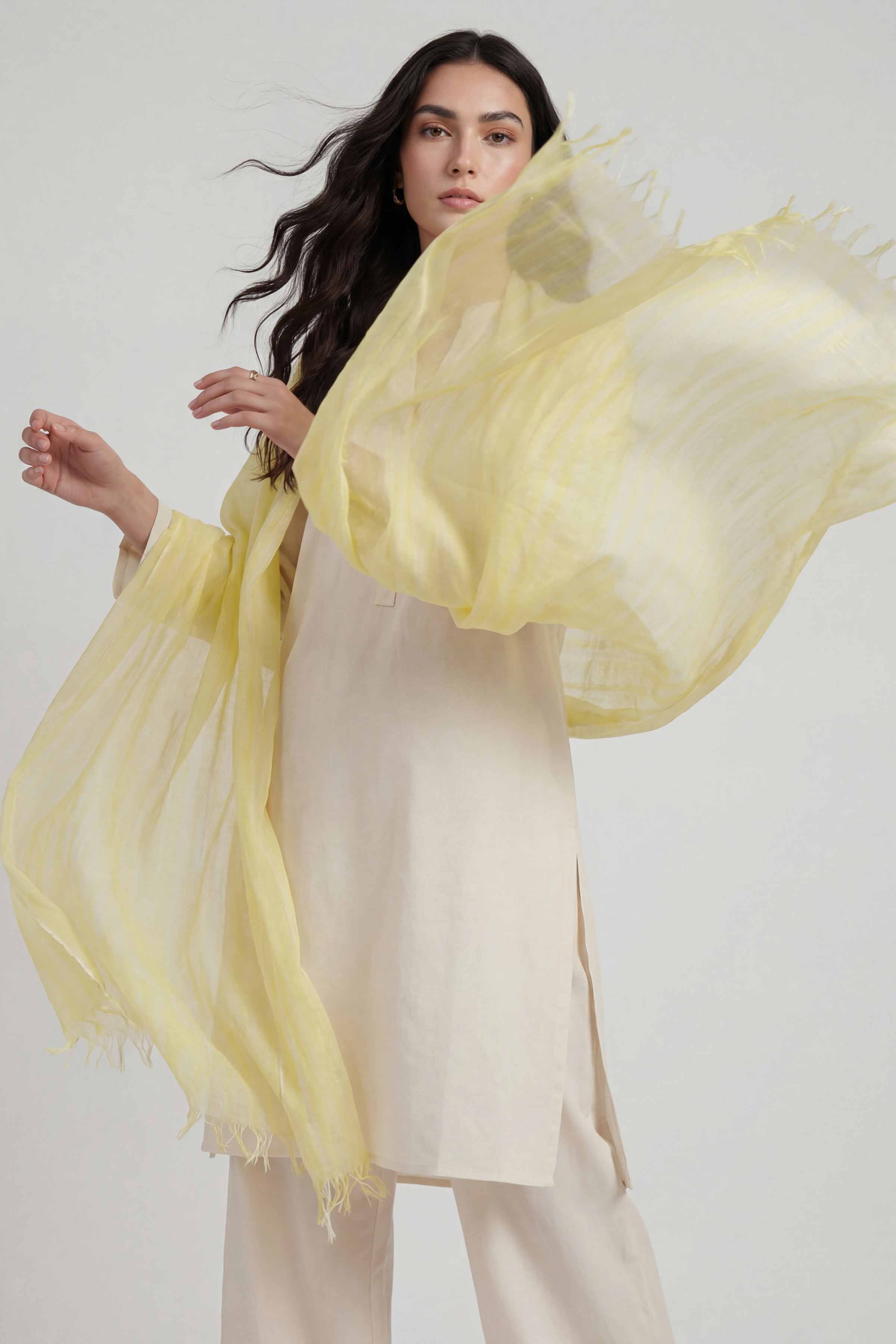 Yellow Women Scarf-447802102