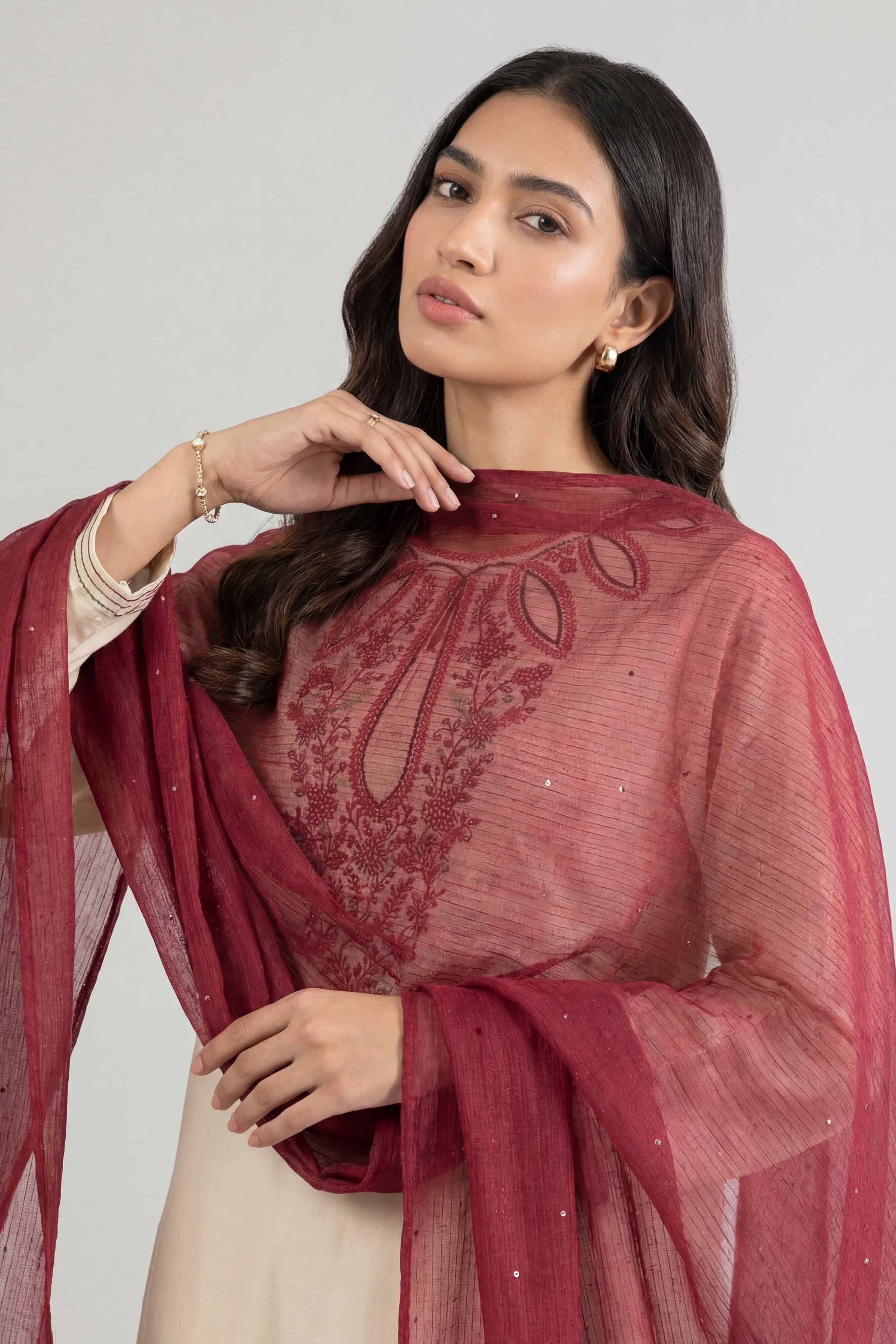 Maroon Women Scarf-447822122