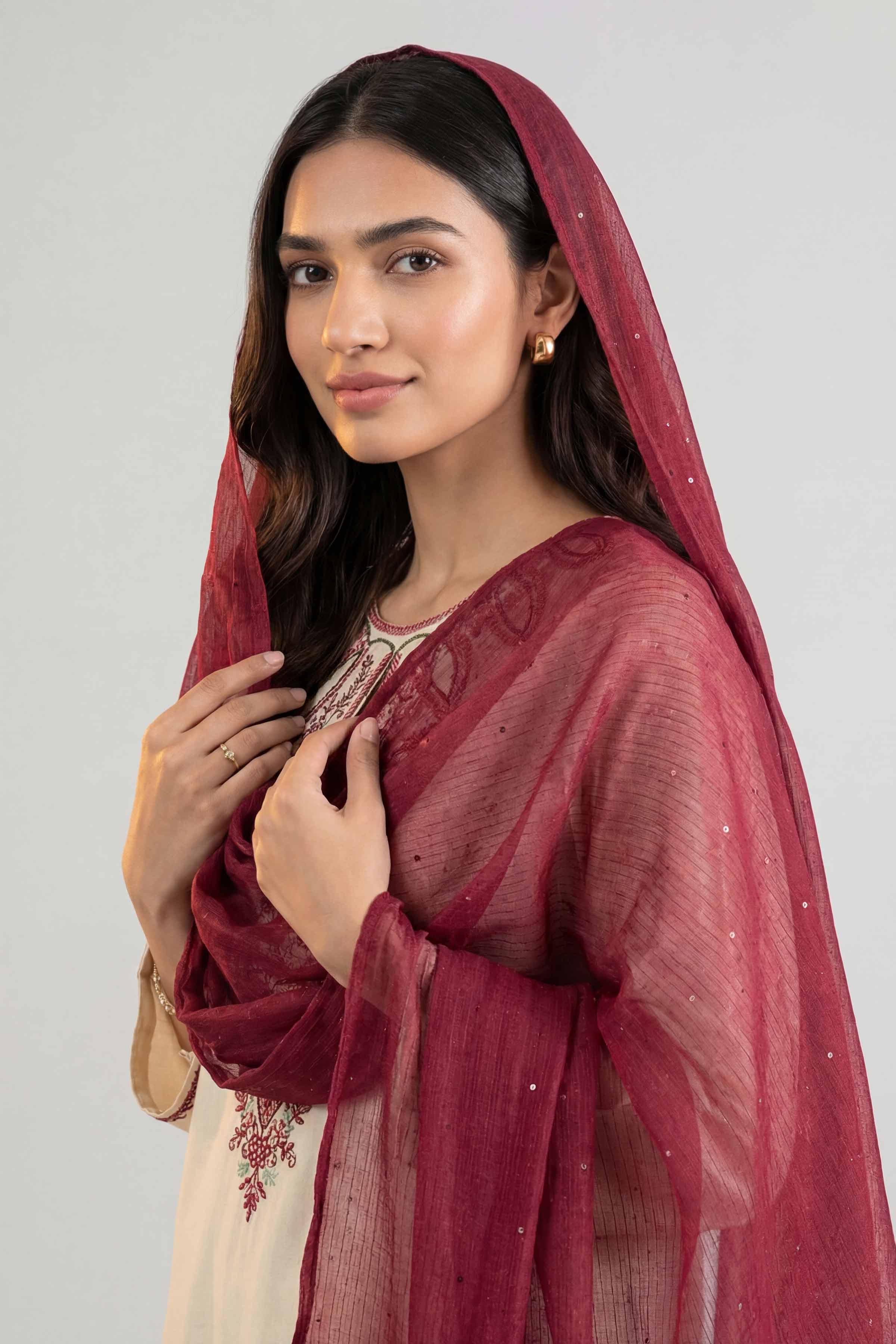 Maroon Women Scarf-447822122