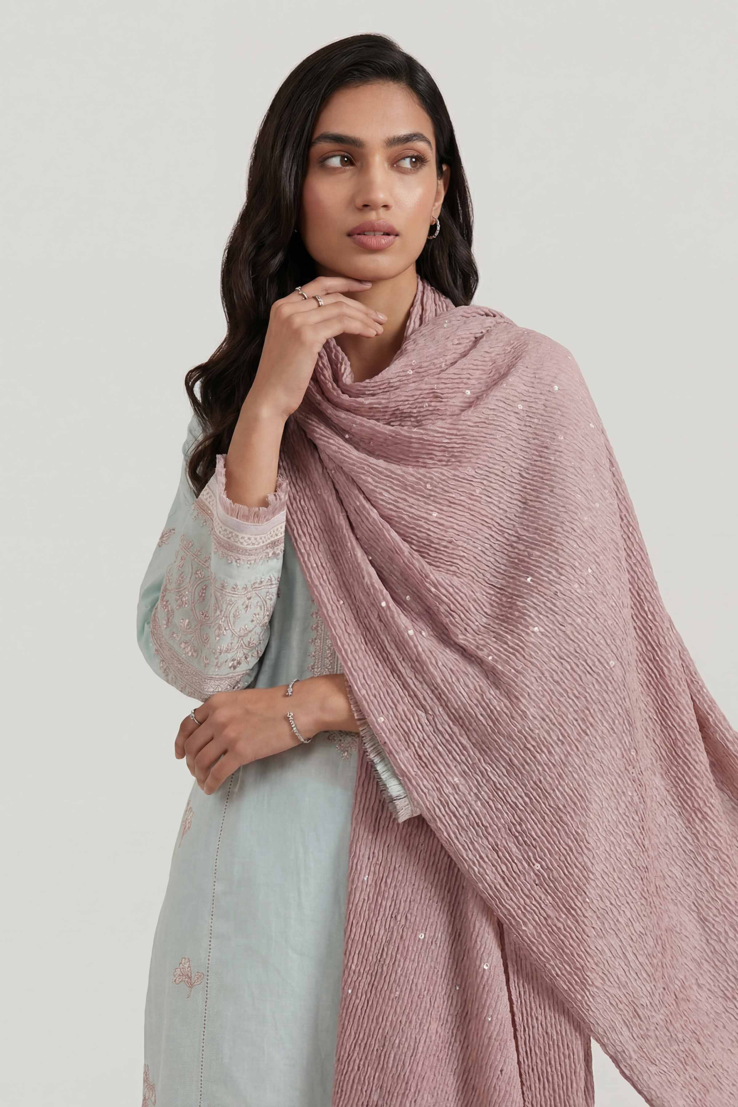 Purple Women Scarf-447832109