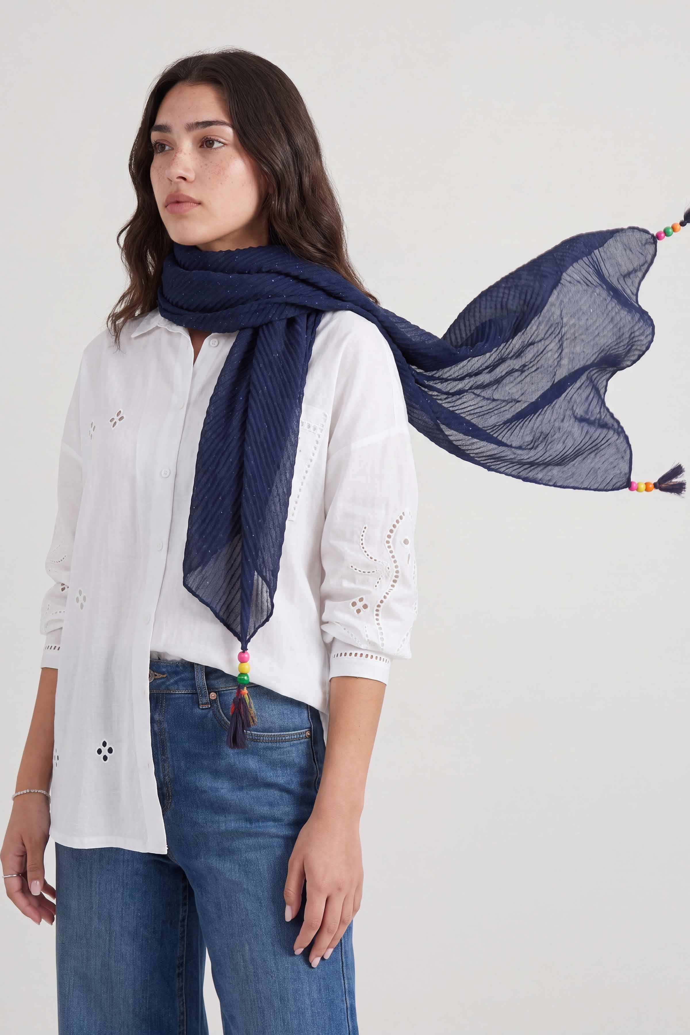 Navy Women Scarf-447842121