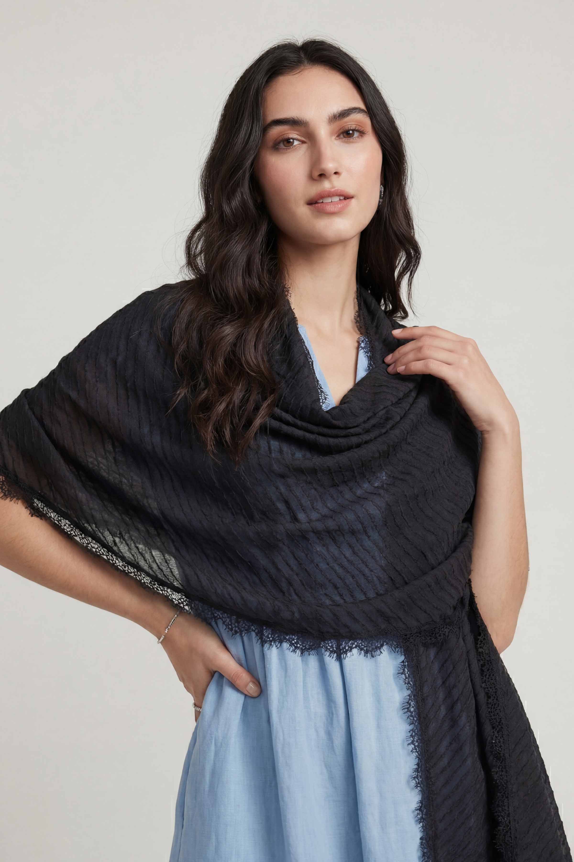 Black Women Scarf-447882103