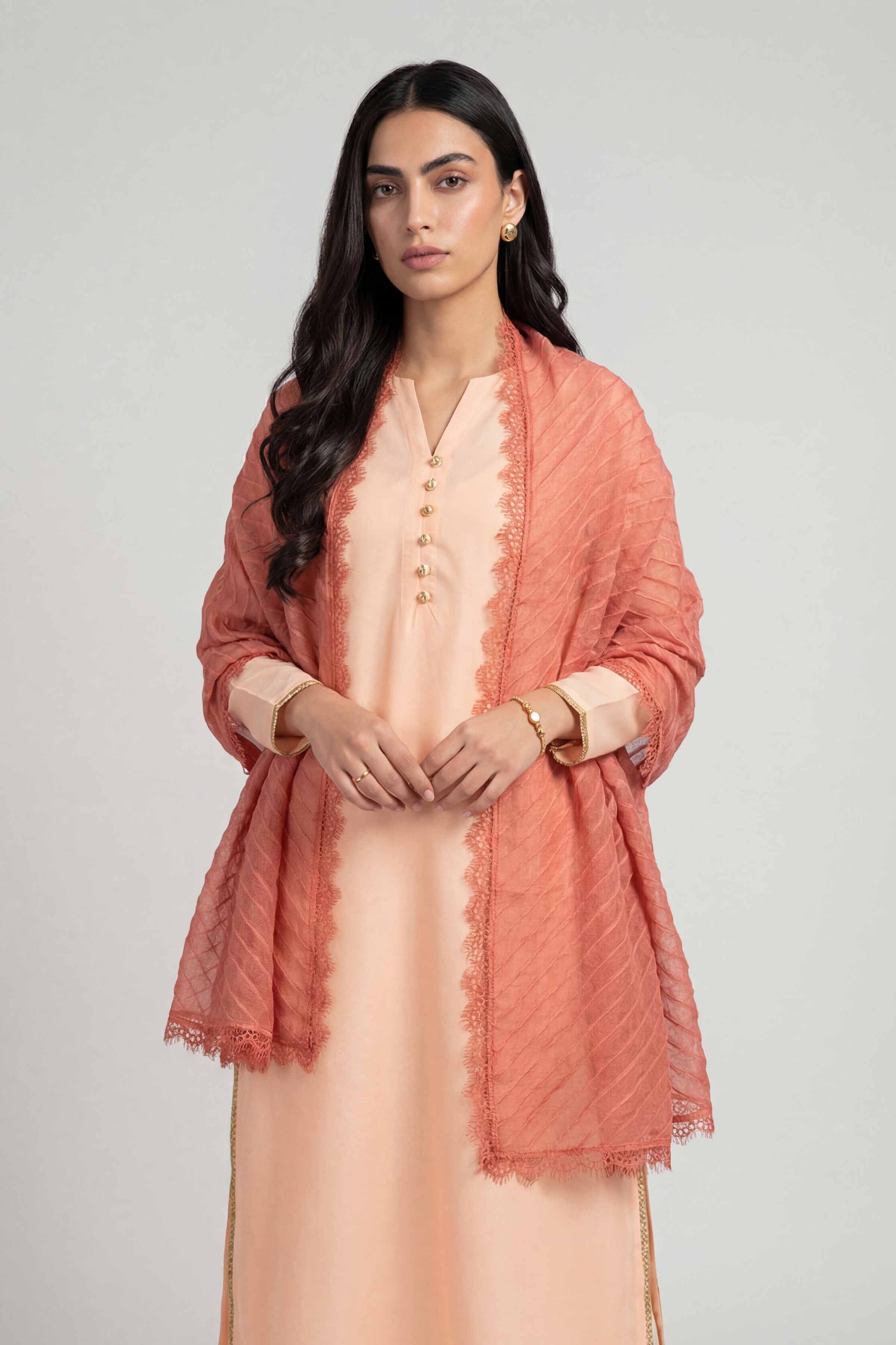 Orange Women Scarf-447882106