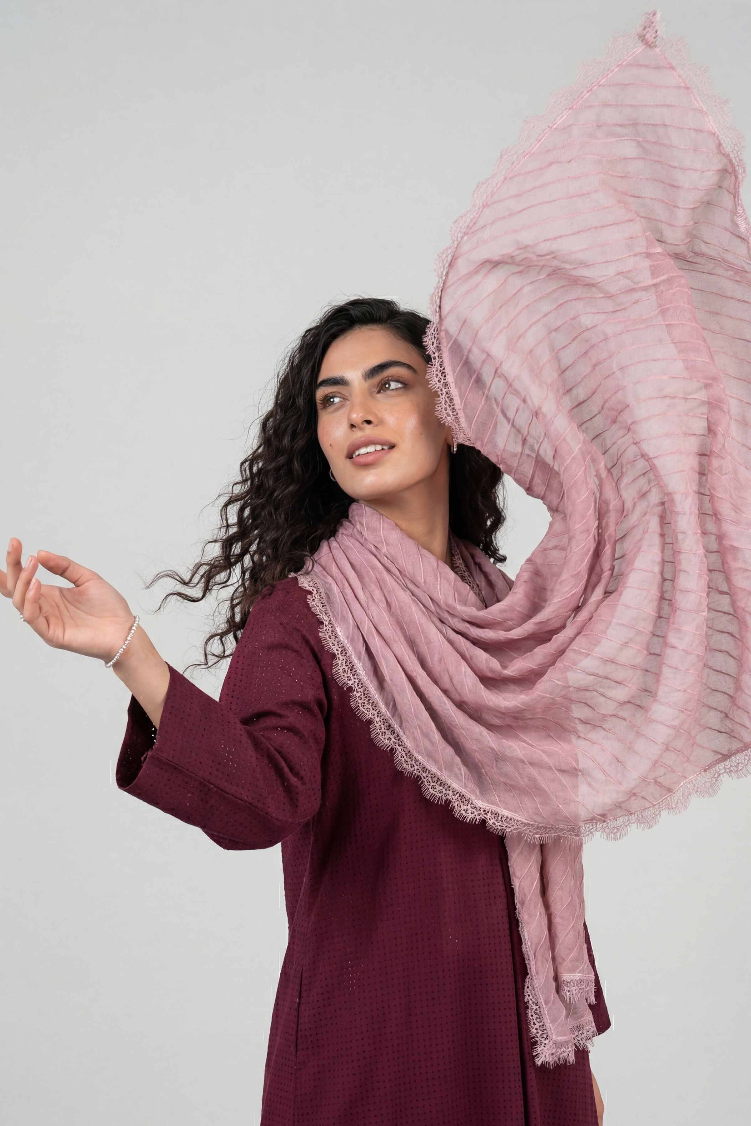 Purple Women Scarf-447882109