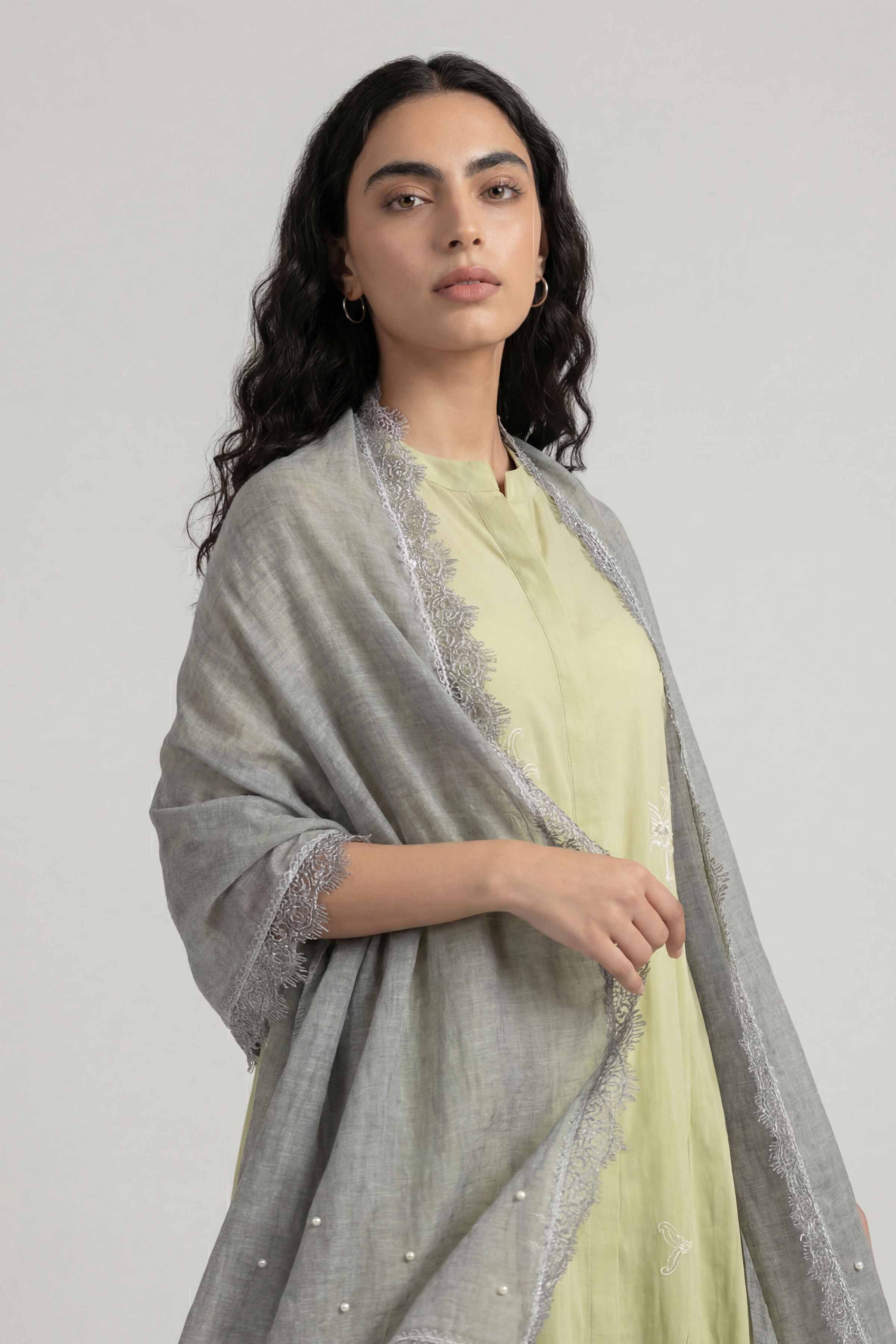 Grey Women Scarf-447912111