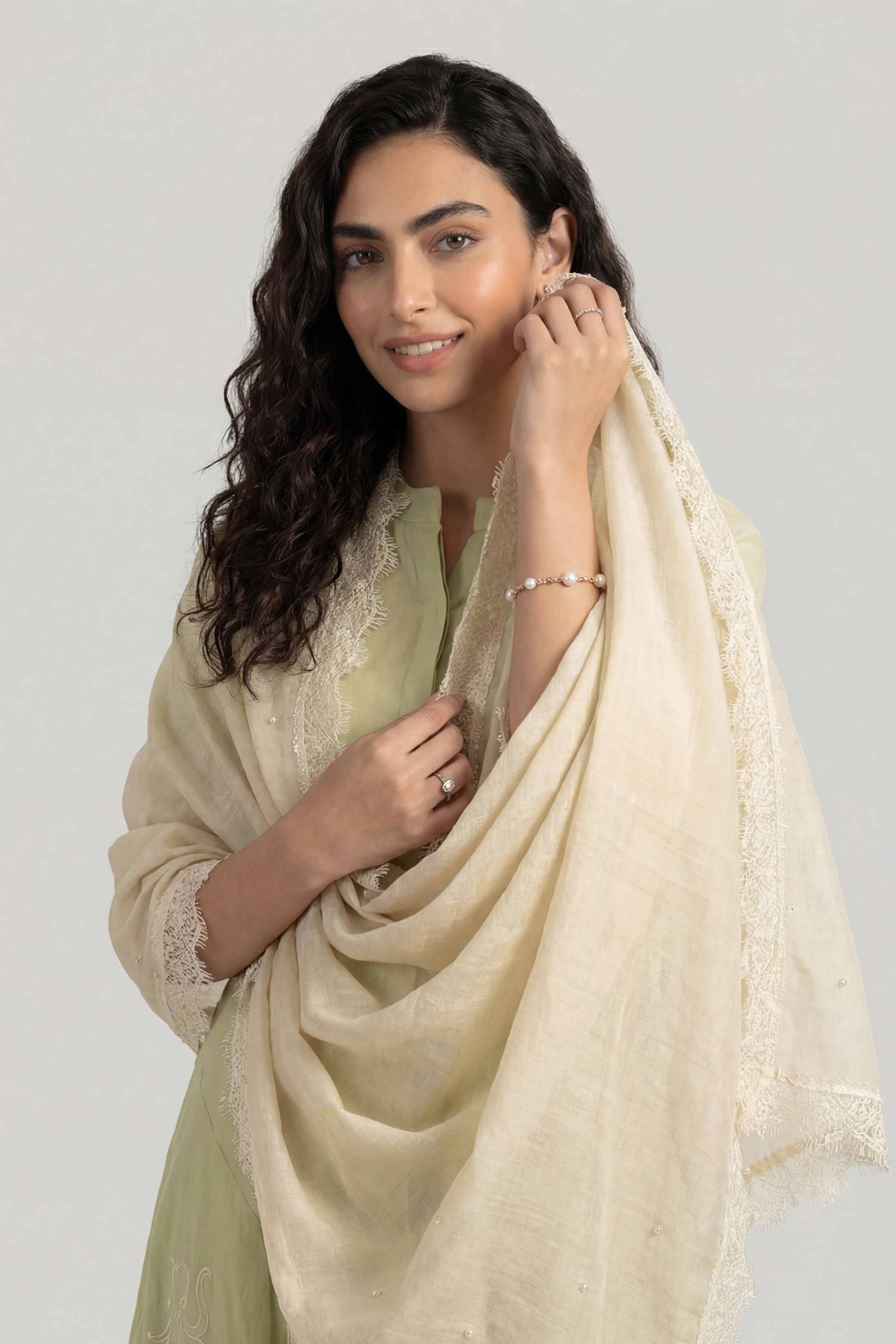 Beige Women Scarf-447912118