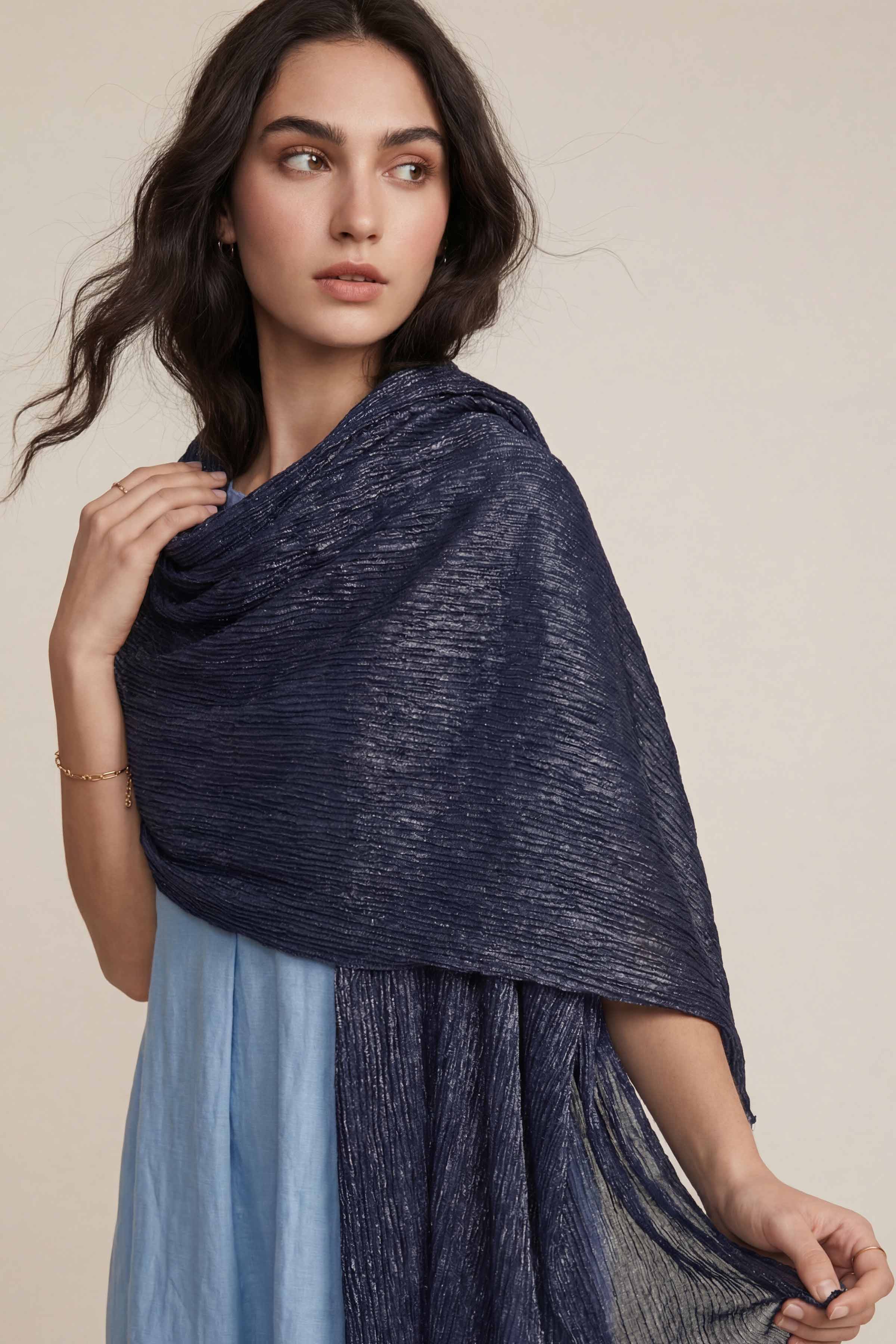 Navy Women Scarf-447922121