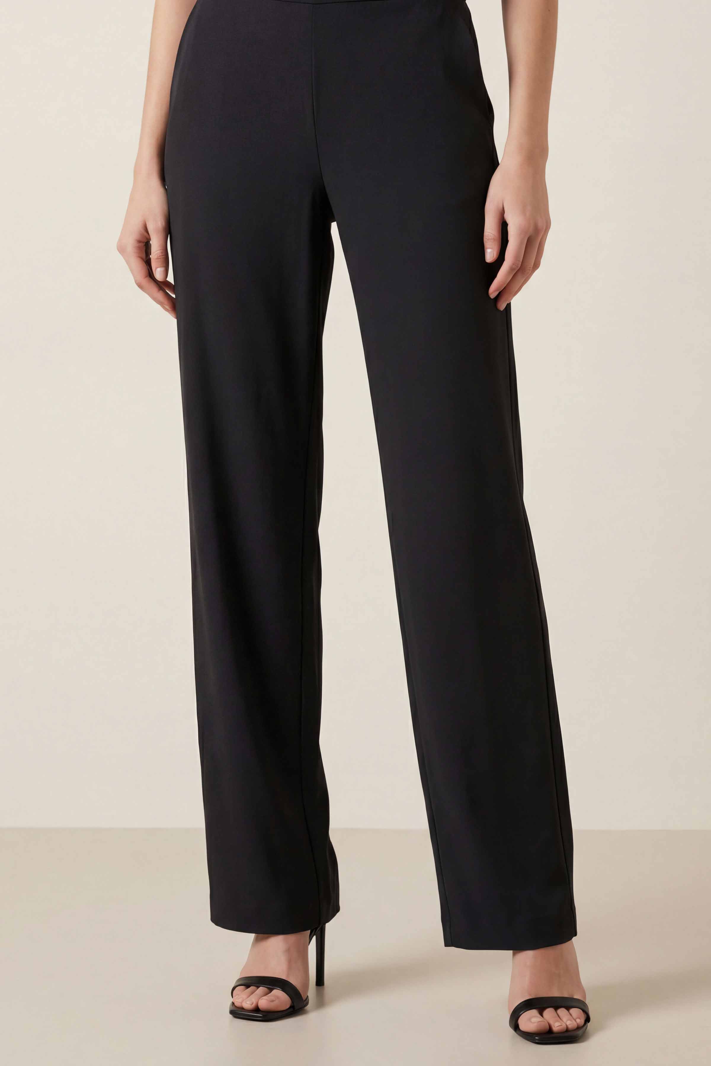 Black Women Pants-447950103