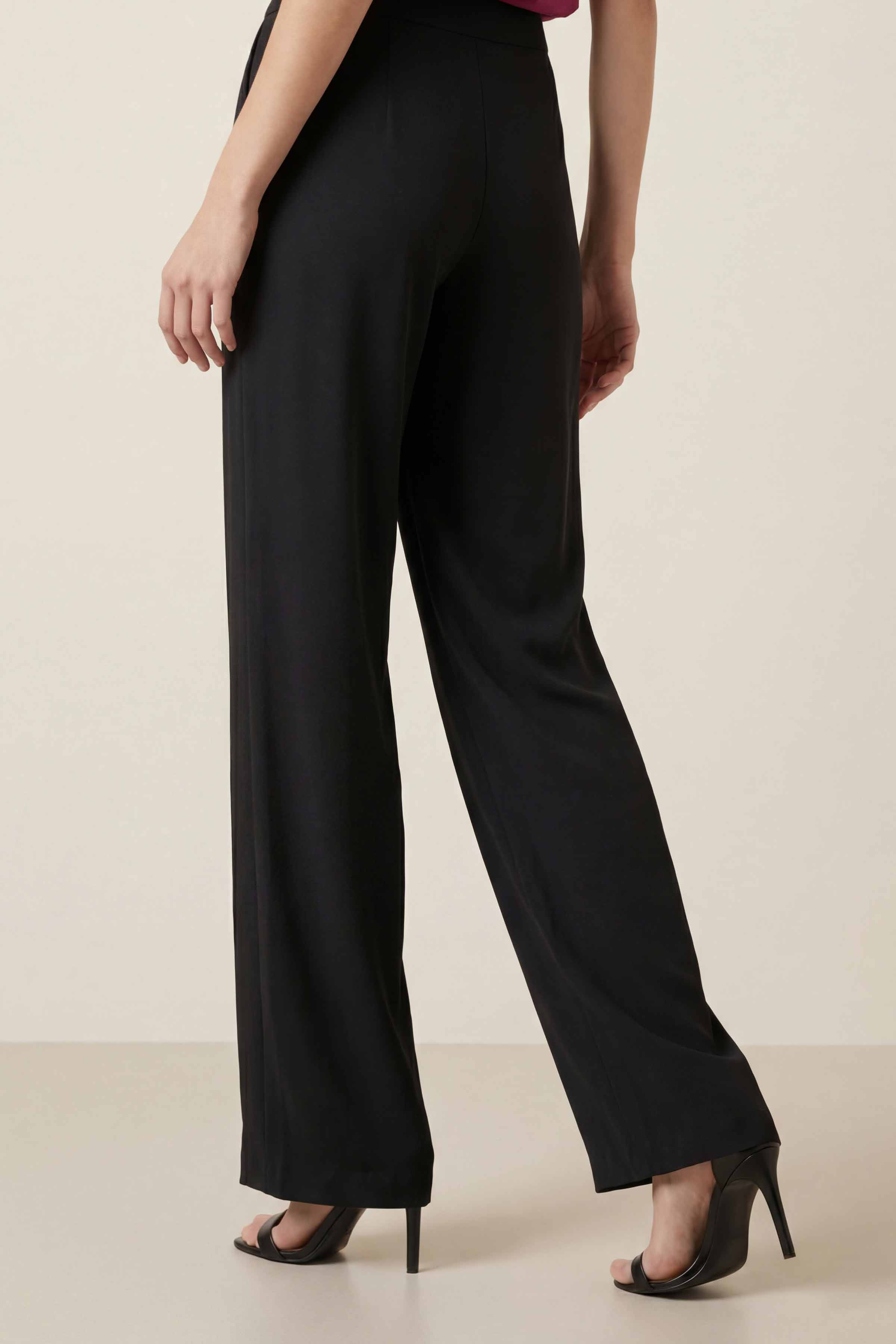 Black Women Pants-447950103