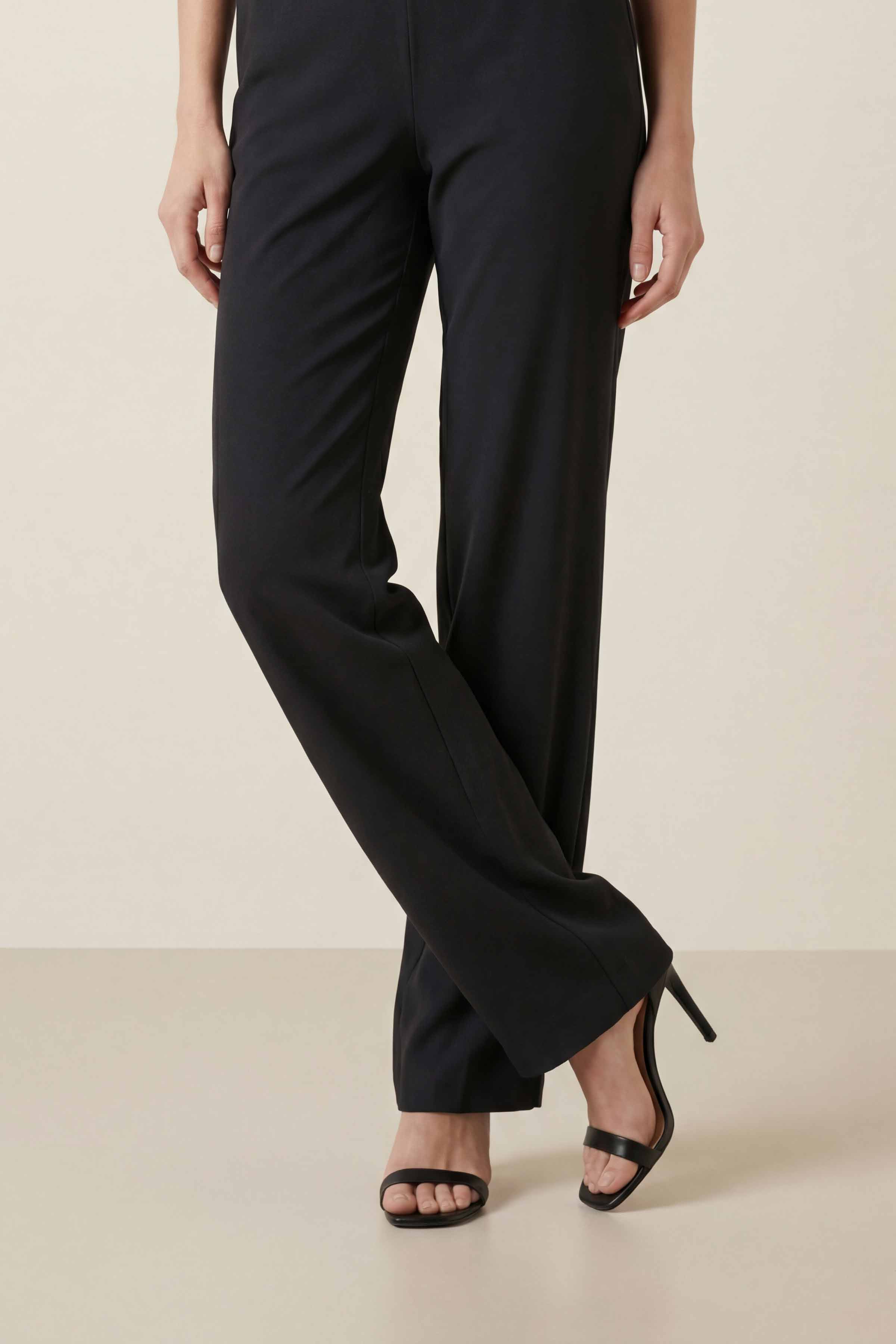 Black Women Pants-447950103