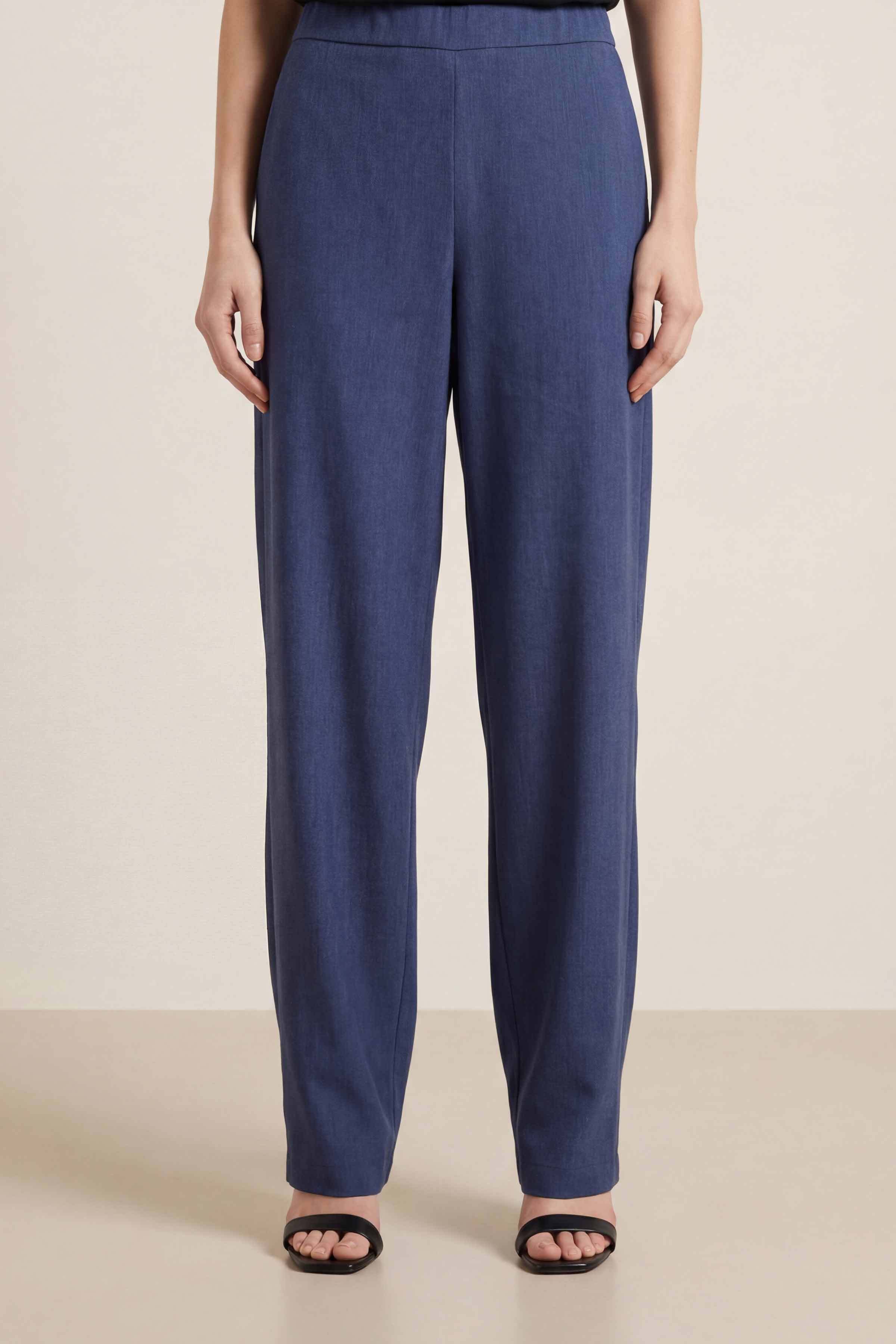 Navy Women Pants-447960121