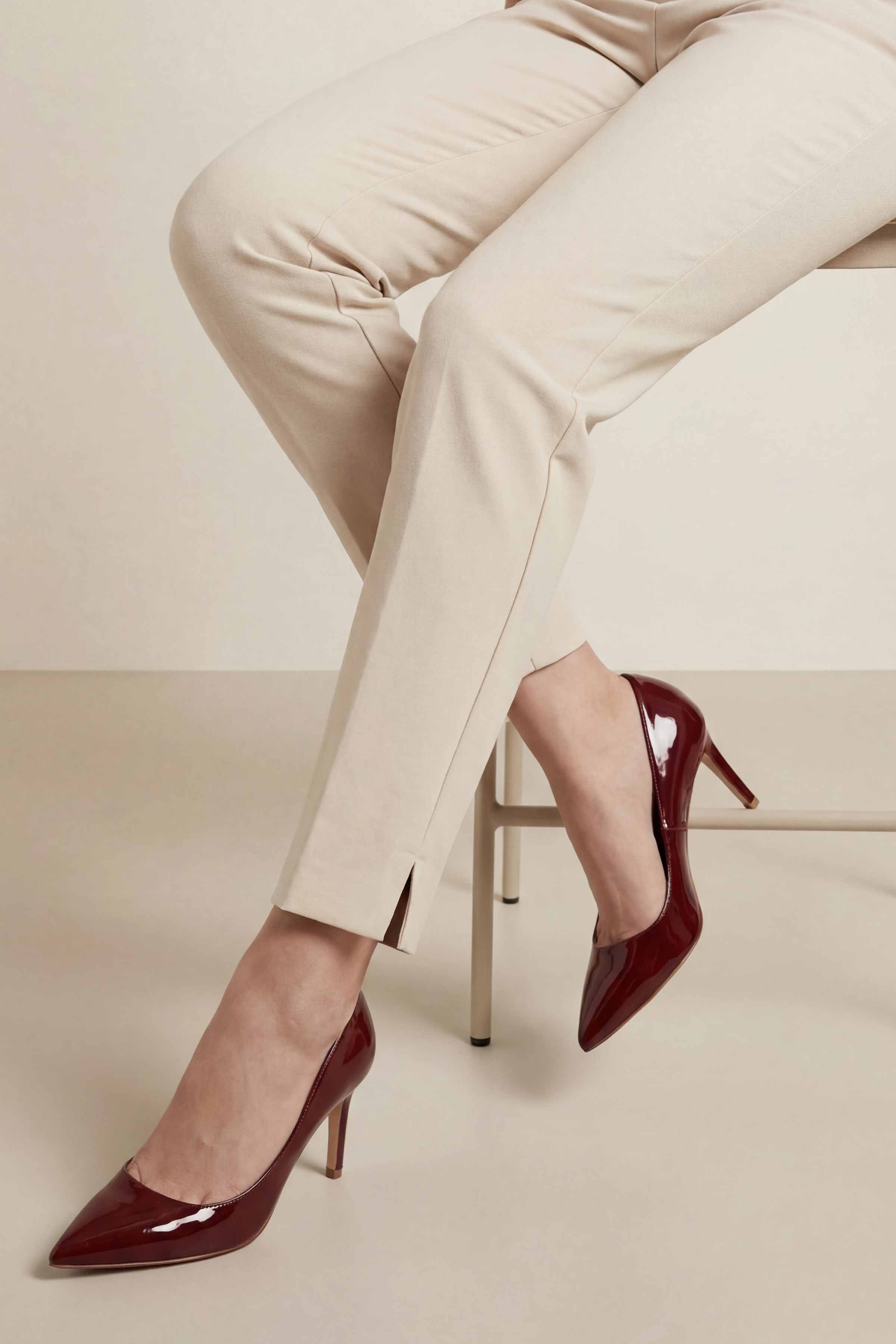 Beige Women Pants-447960118