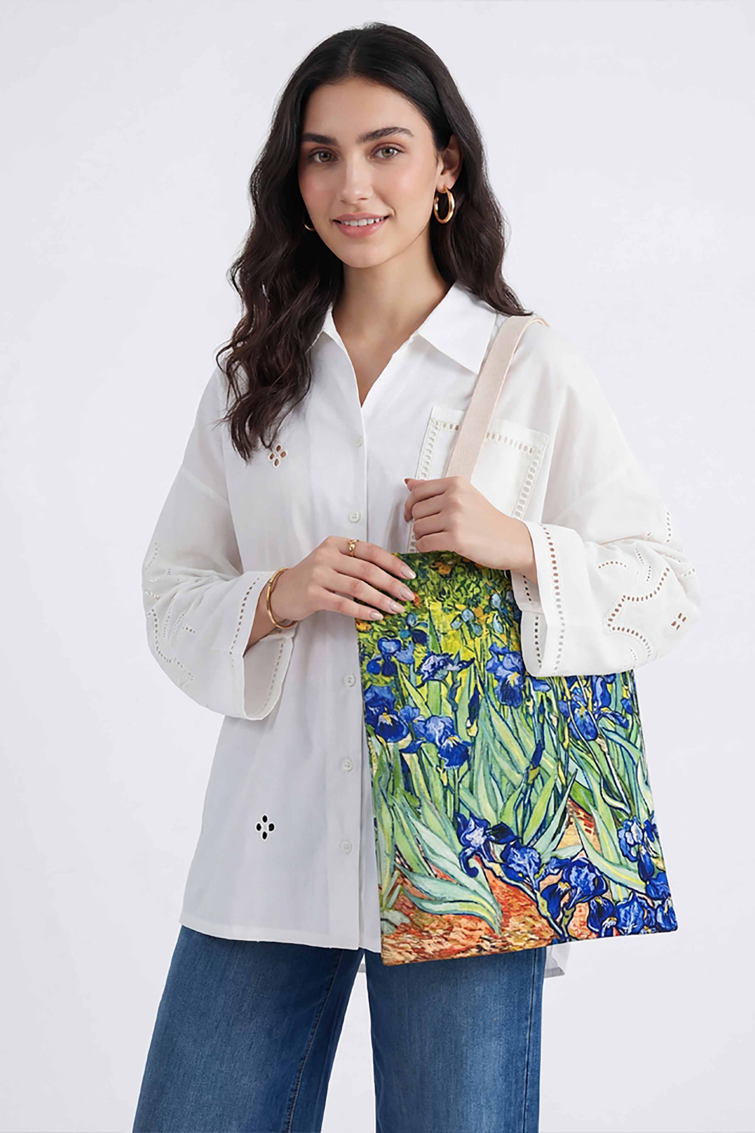 Blue Fabric Bag-448262108
