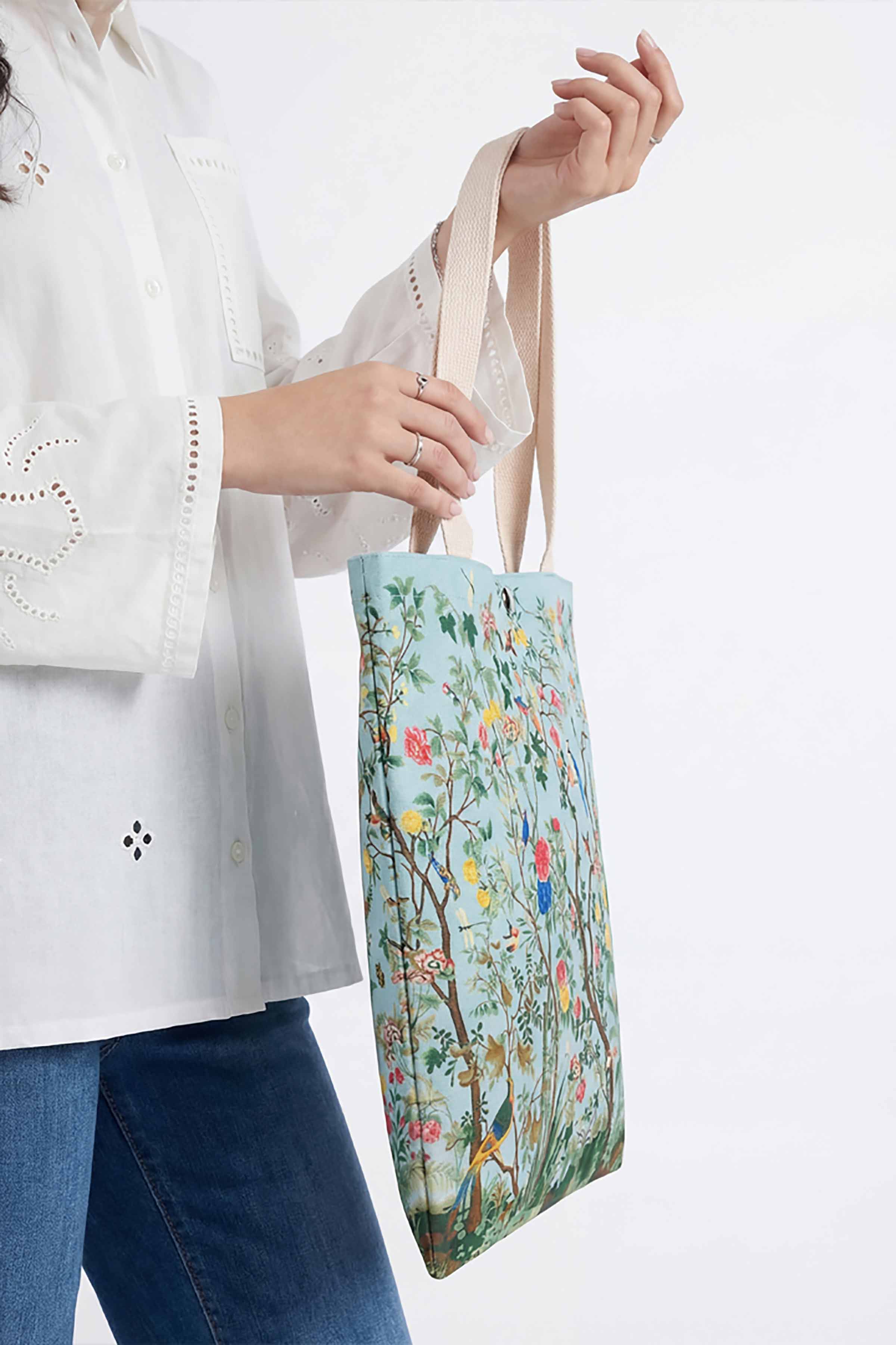 Blue Fabric Bag-448272108