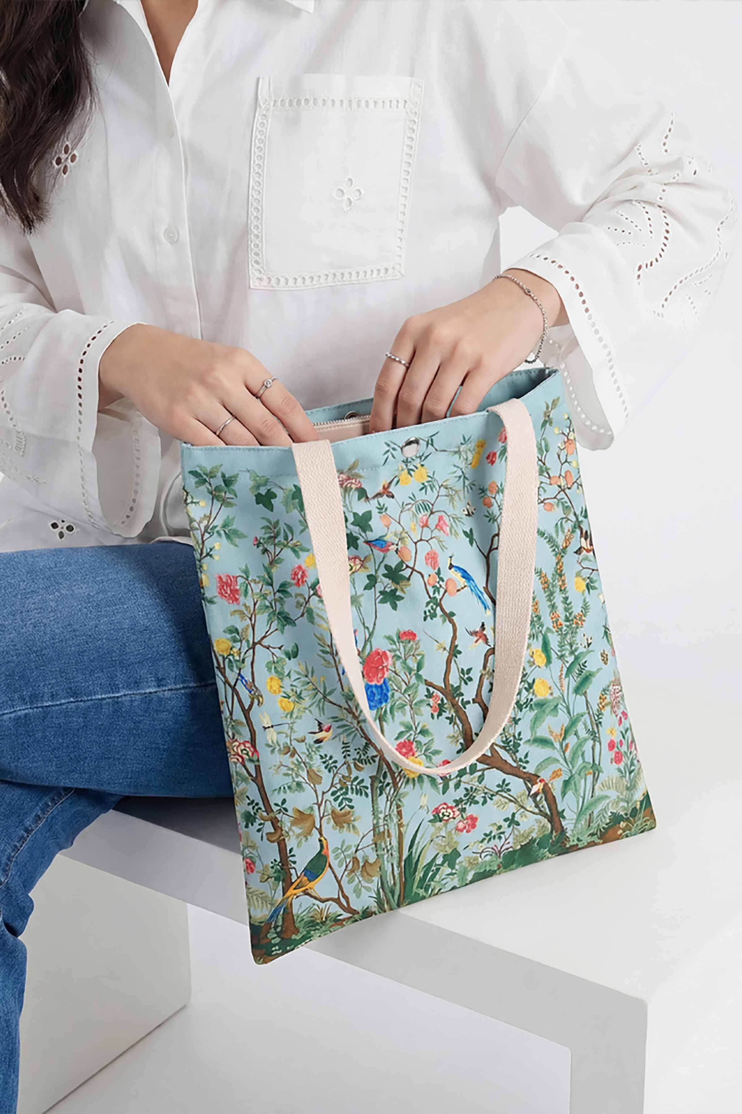 Blue Fabric Bag-448272108