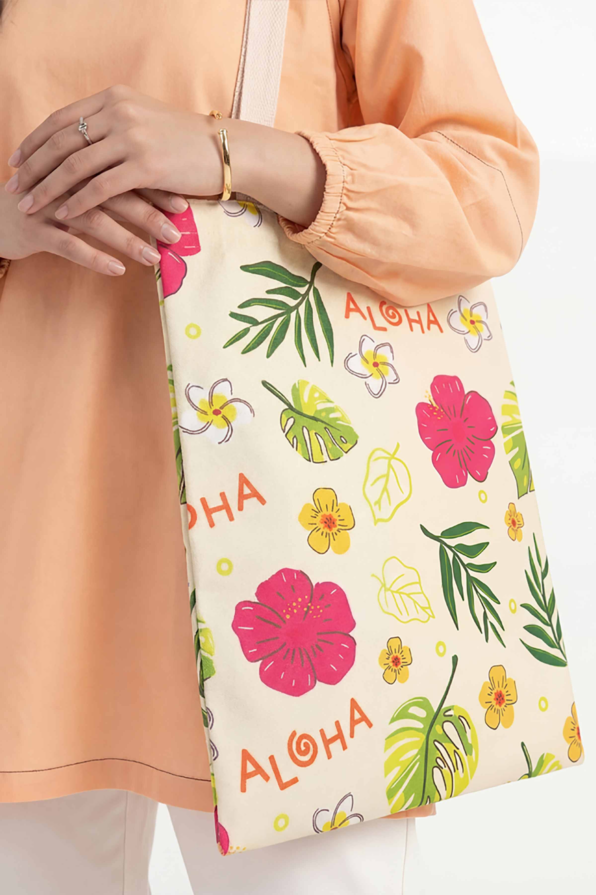 Off White Fabric Bag-448282107