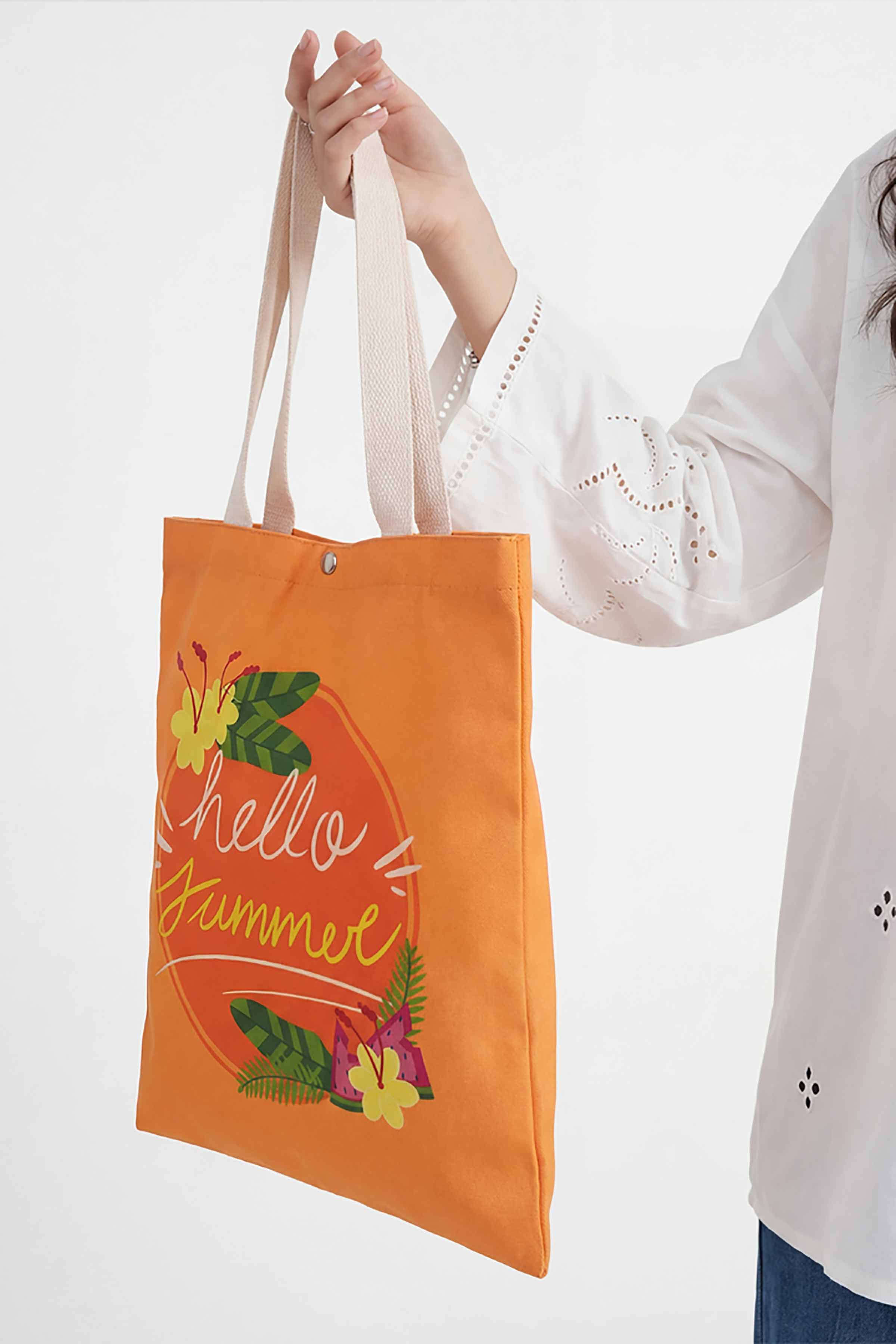 Orange Fabric Bag-448292106