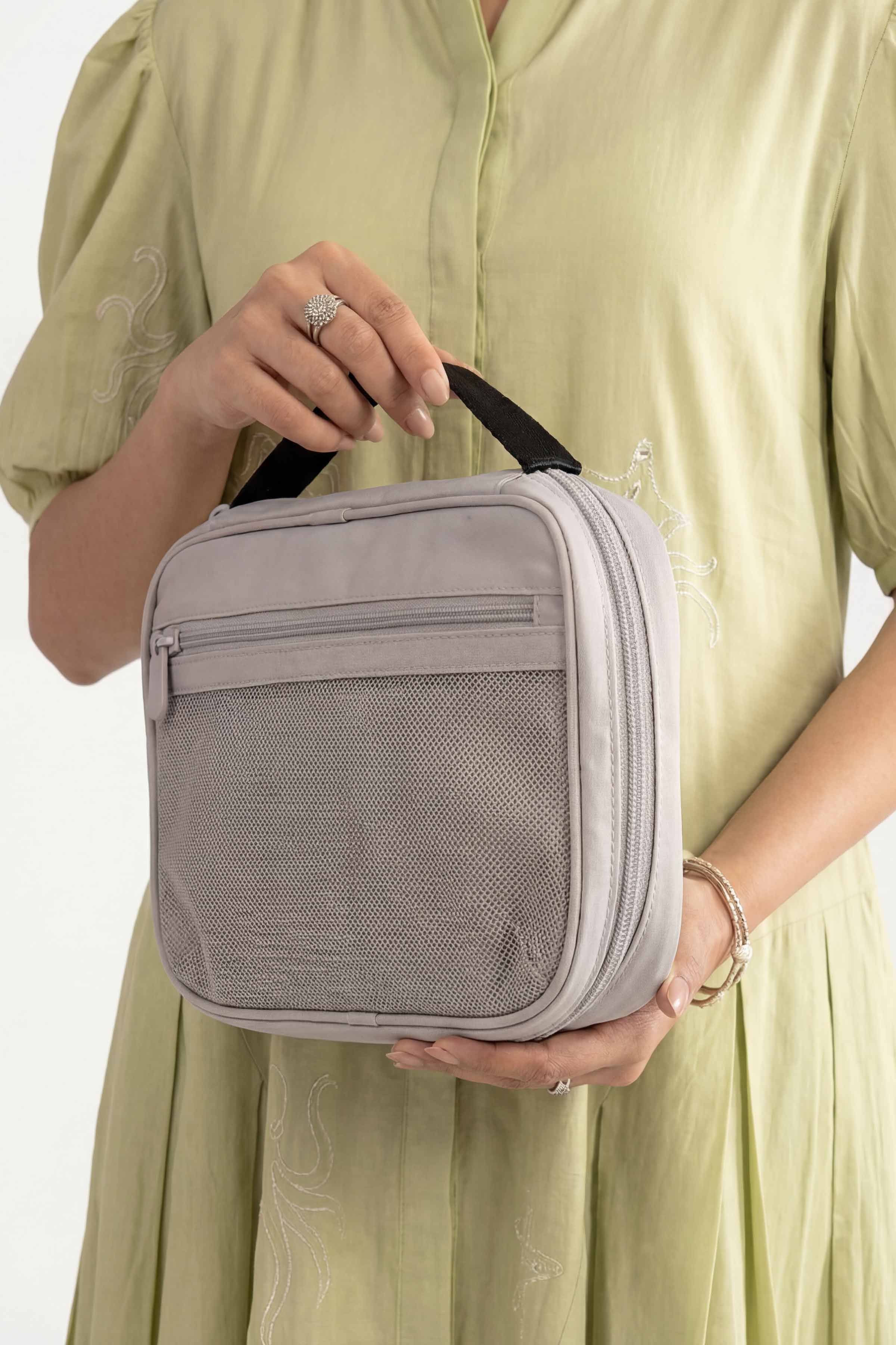 Grey Vanity Bag-448342111