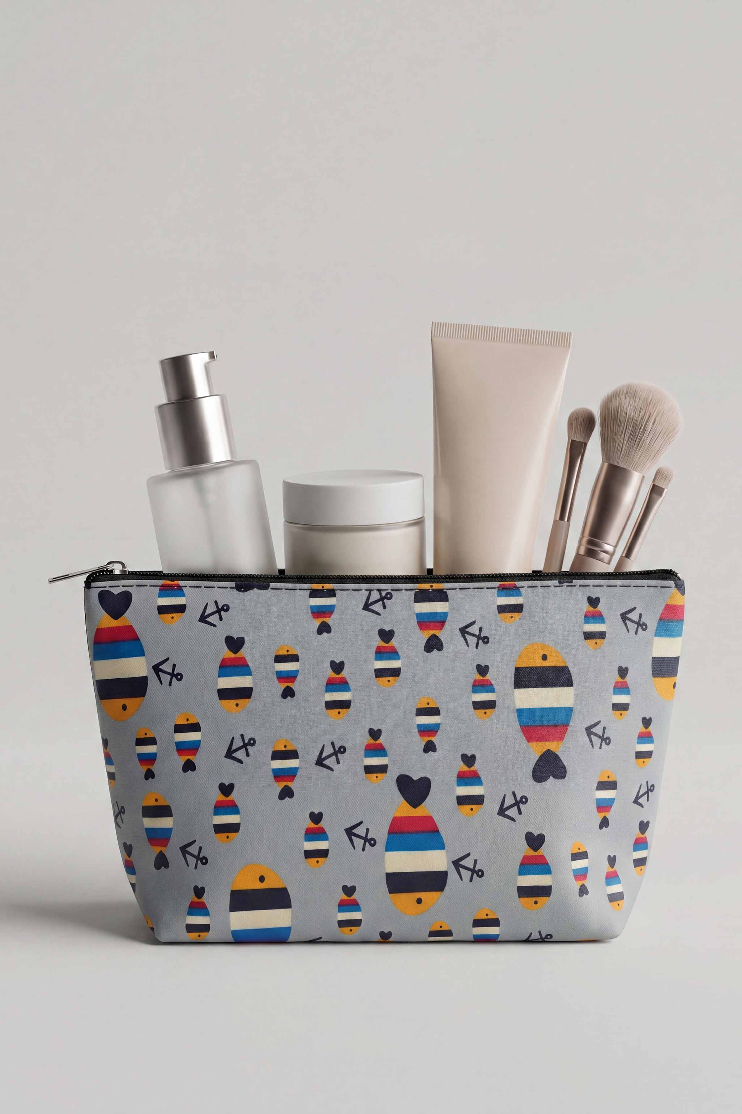 Grey Vanity Bag-448372111
