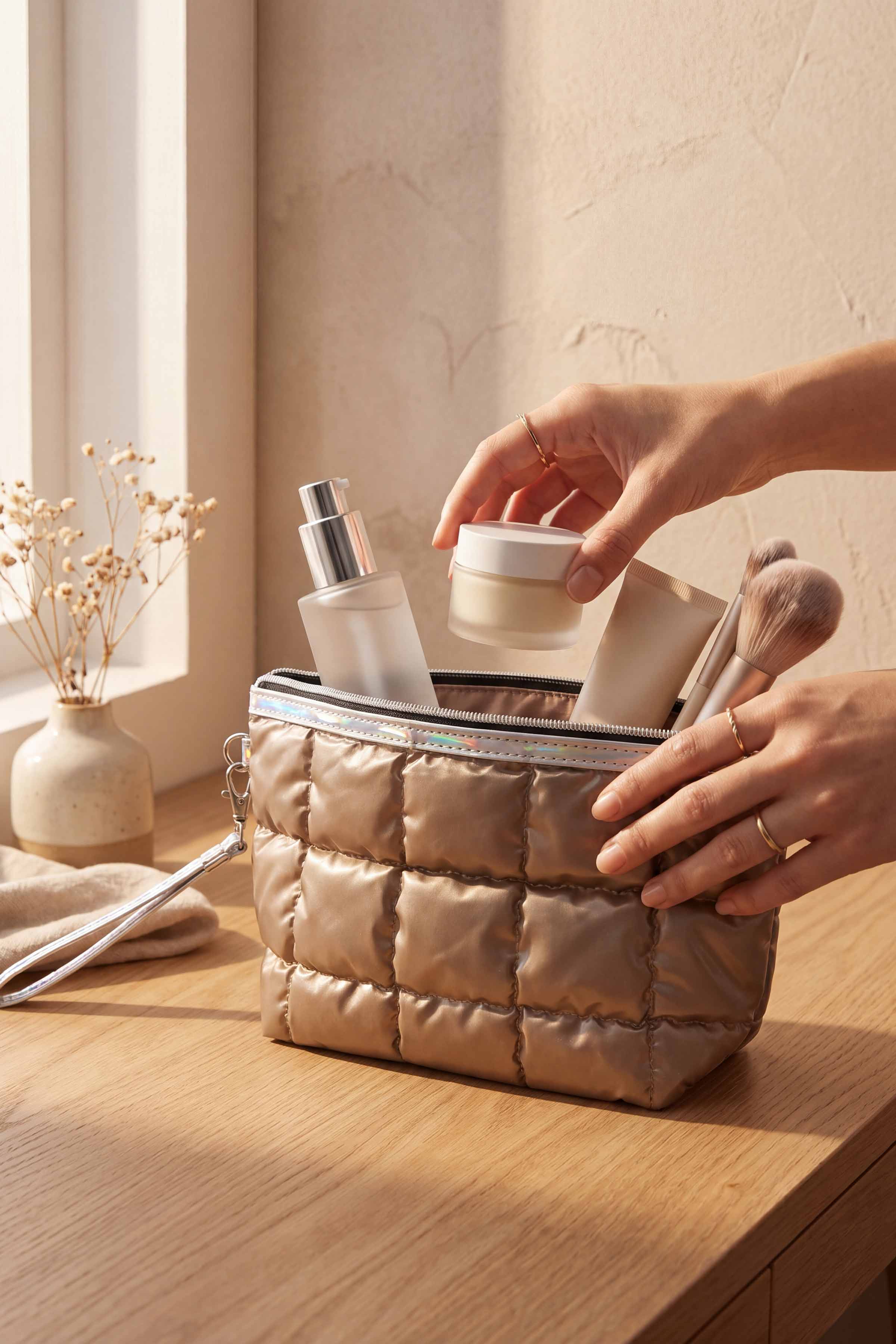 Coffee Vanity Bag-448412117