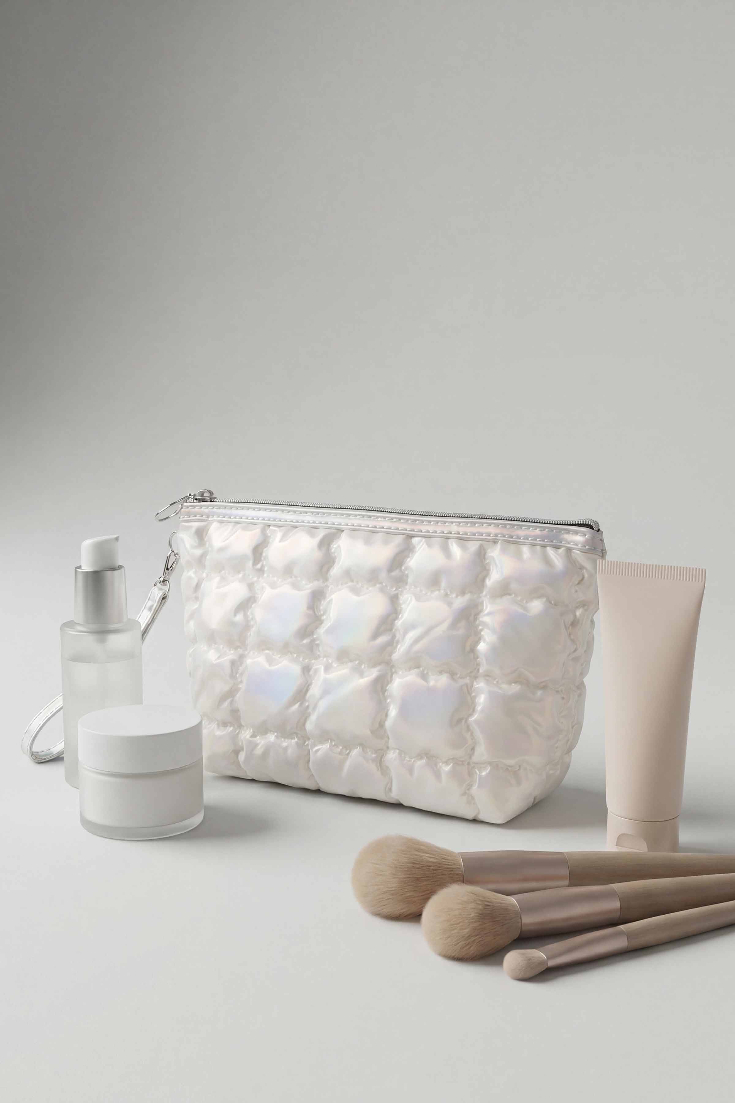 Silver Vanity Bag-448432120