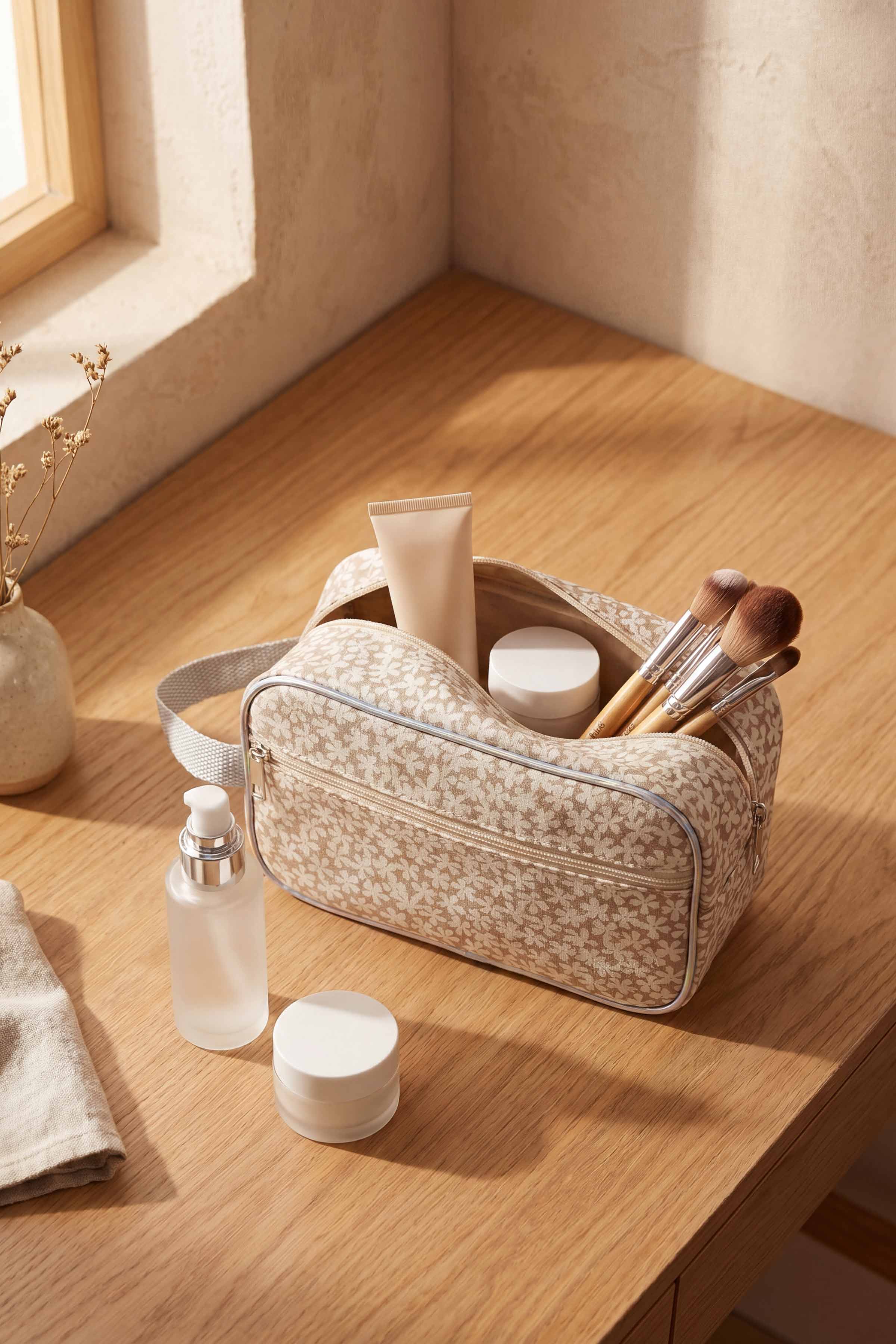Beige Vanity Bag-448472118