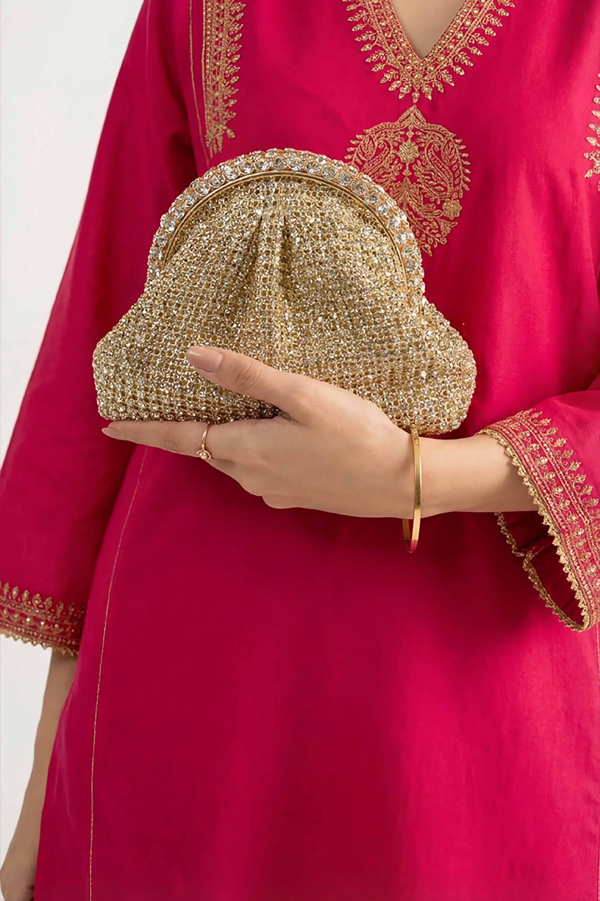 Light Gold Clutch-448602119