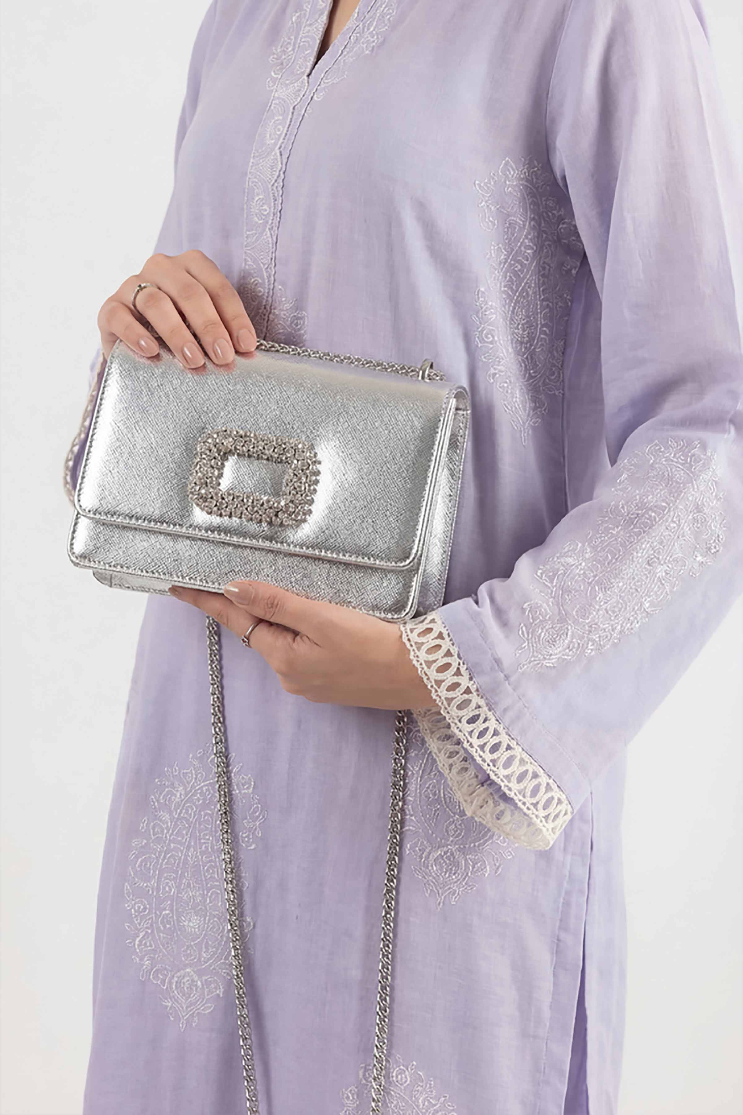 Silver Clutch-448682120