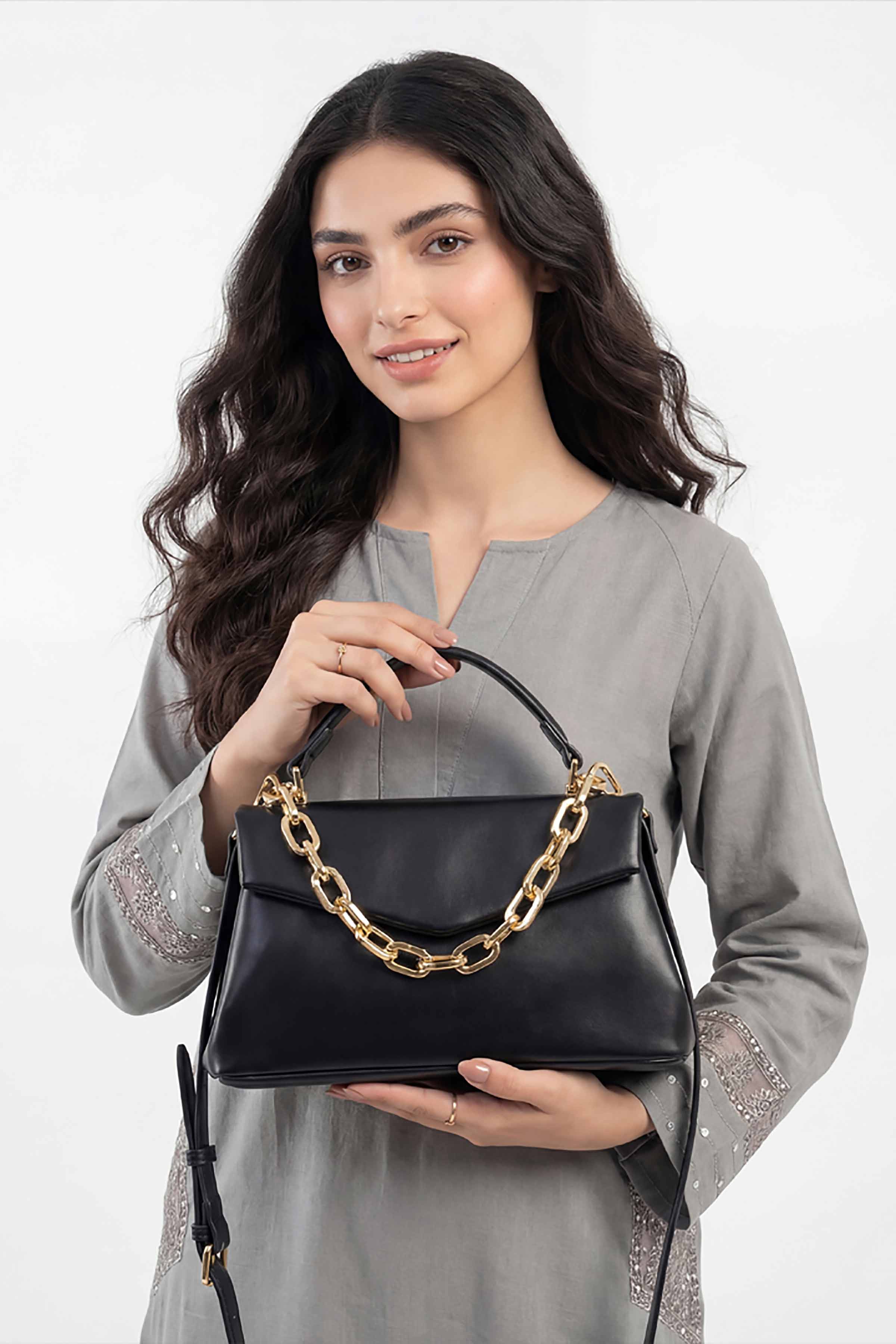 Black Hand Bag-448872103