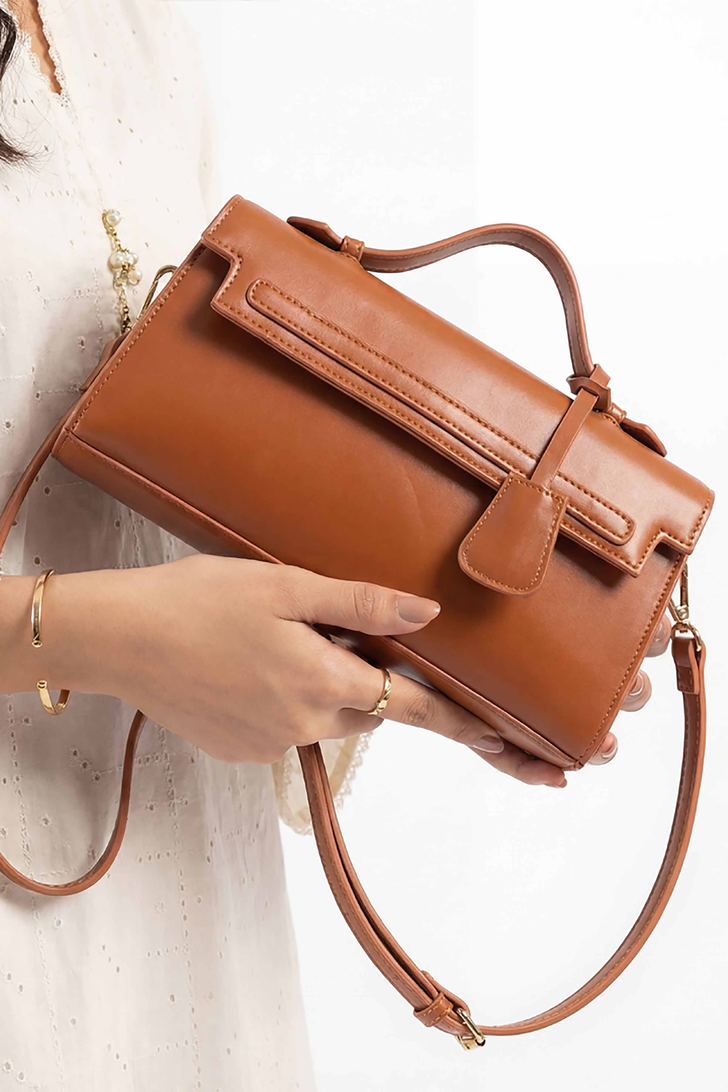 Brown Hand Bag-448992113