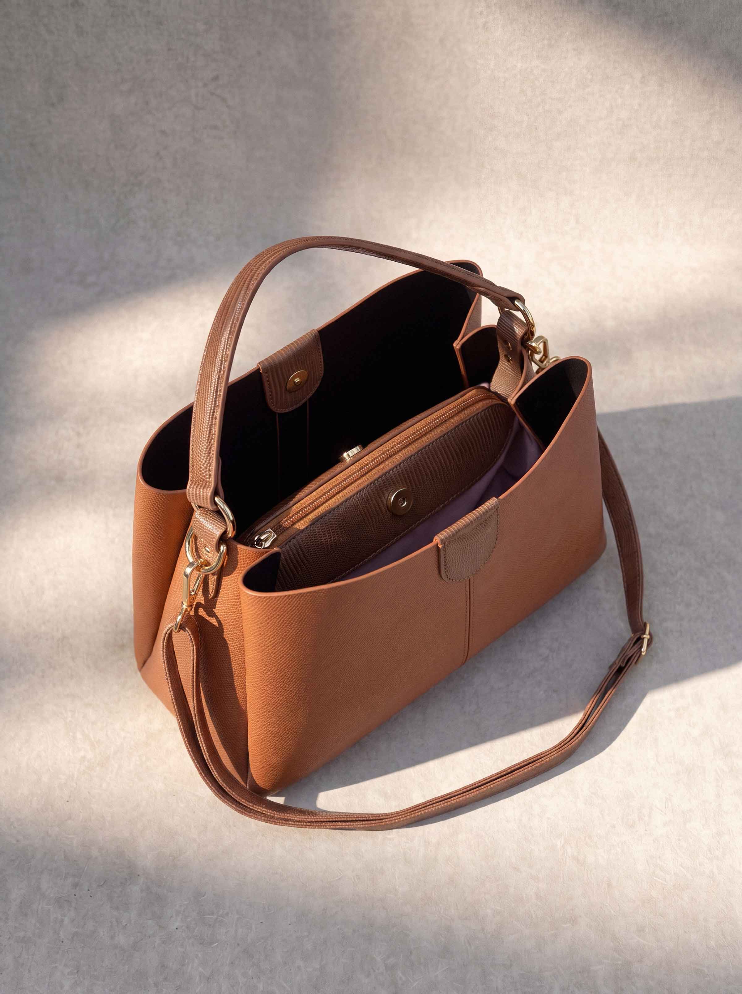 Brown Shoulder Bag-449132113 - for Women - Bag Collection | Nishat | Shop Online
