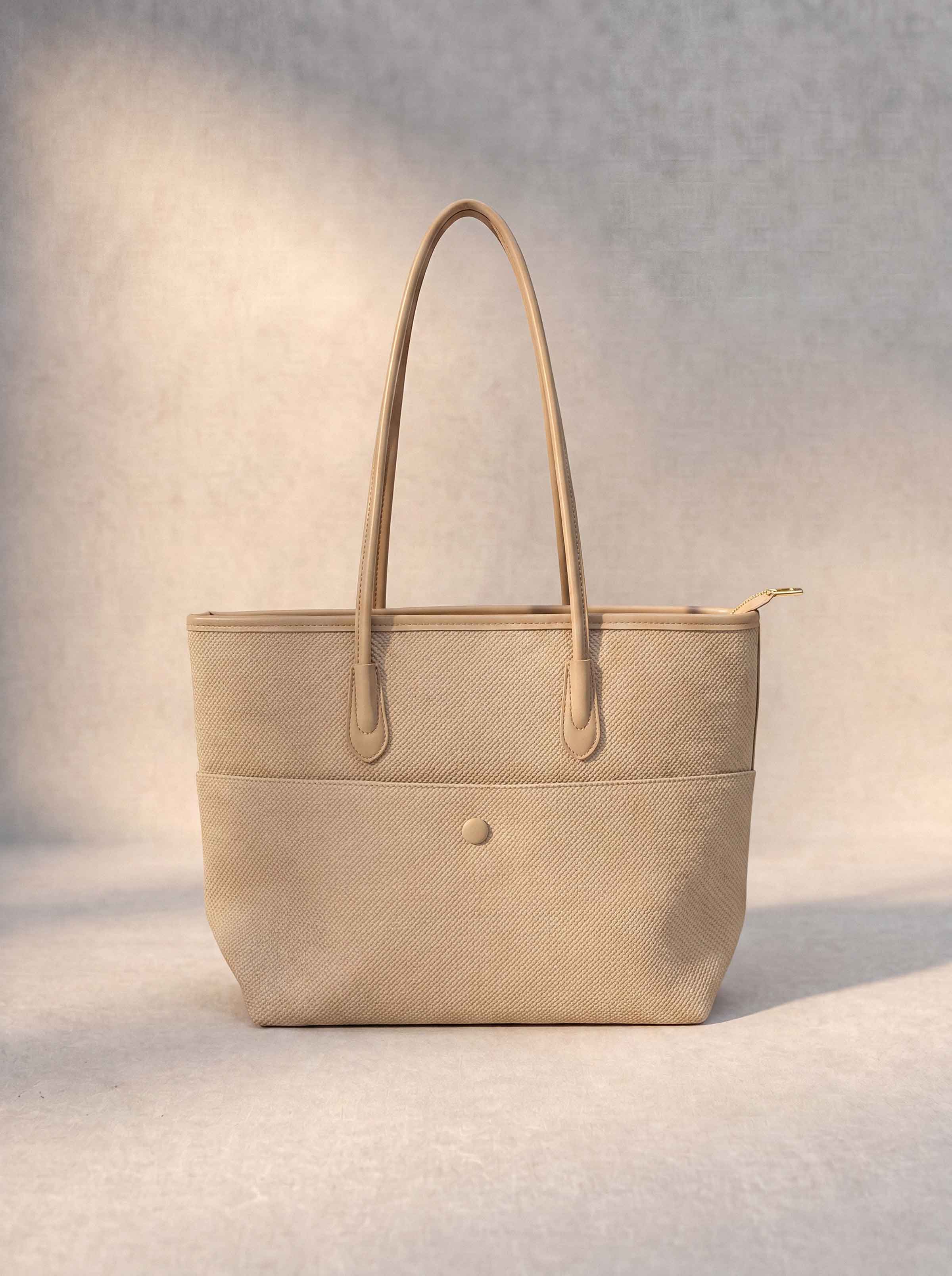 Beige Tote Bag-449152118 - for Women - Bag Collection | Nishat | Shop Online