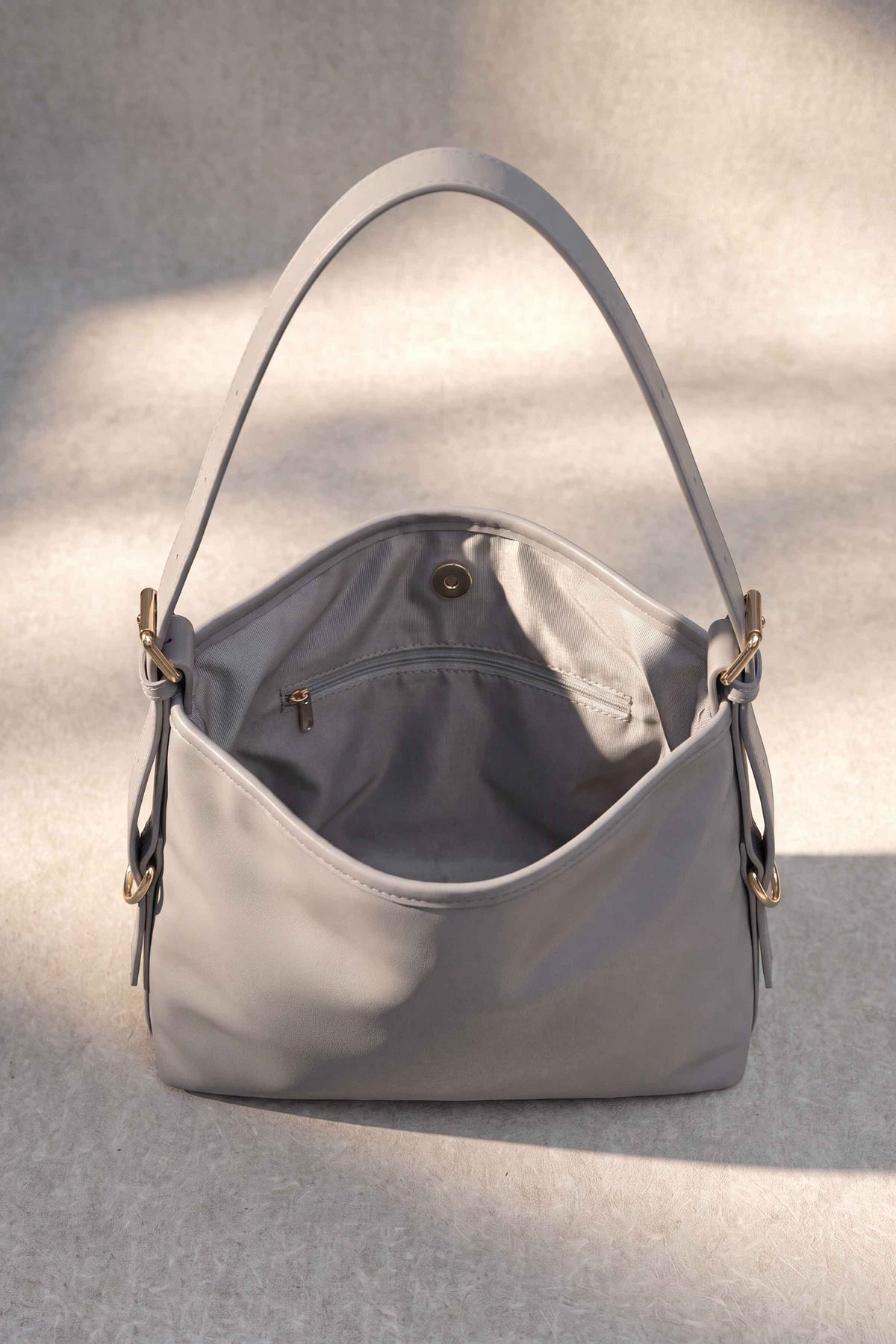 Grey Shoulder Bag-449382111 - for Women - Bag Collection | Nishat | Shop Online