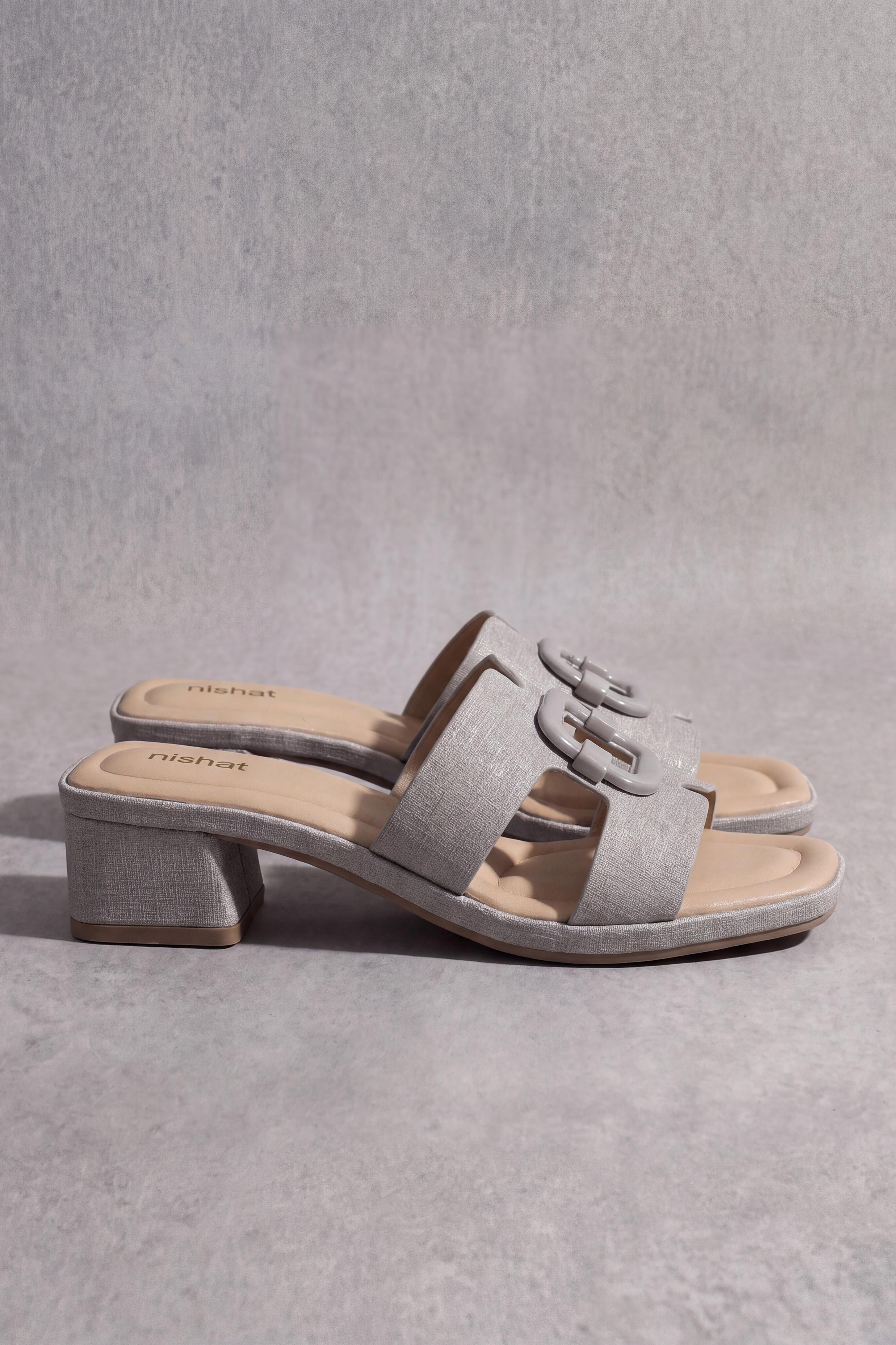 Grey Chappal-449472911 - for Women - Shoes Collection | Nishat | Shop Online